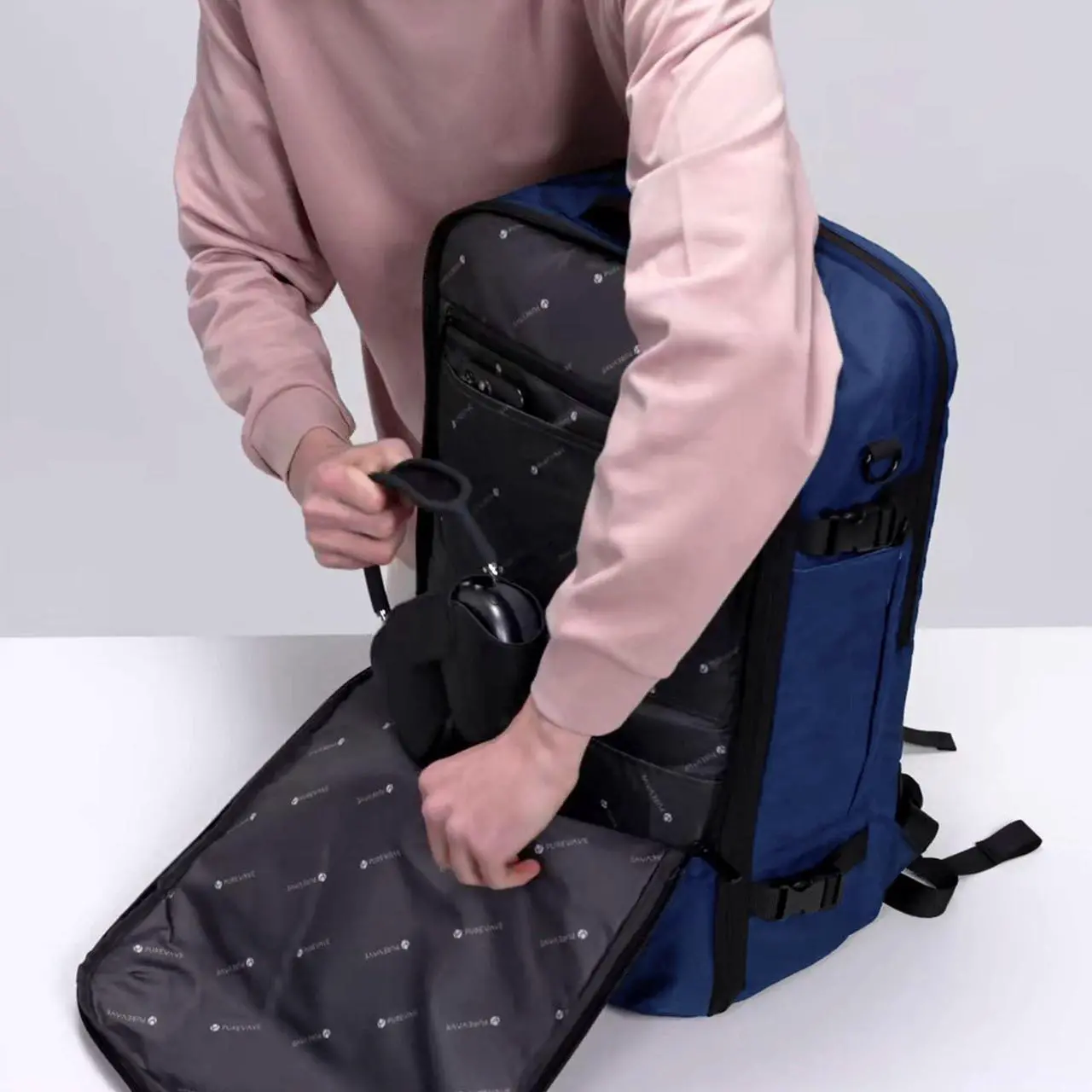 Alt view image 5 of 5 - PUREVAVE YKK Zipper Travel Laptop Backpack for Men, and Women