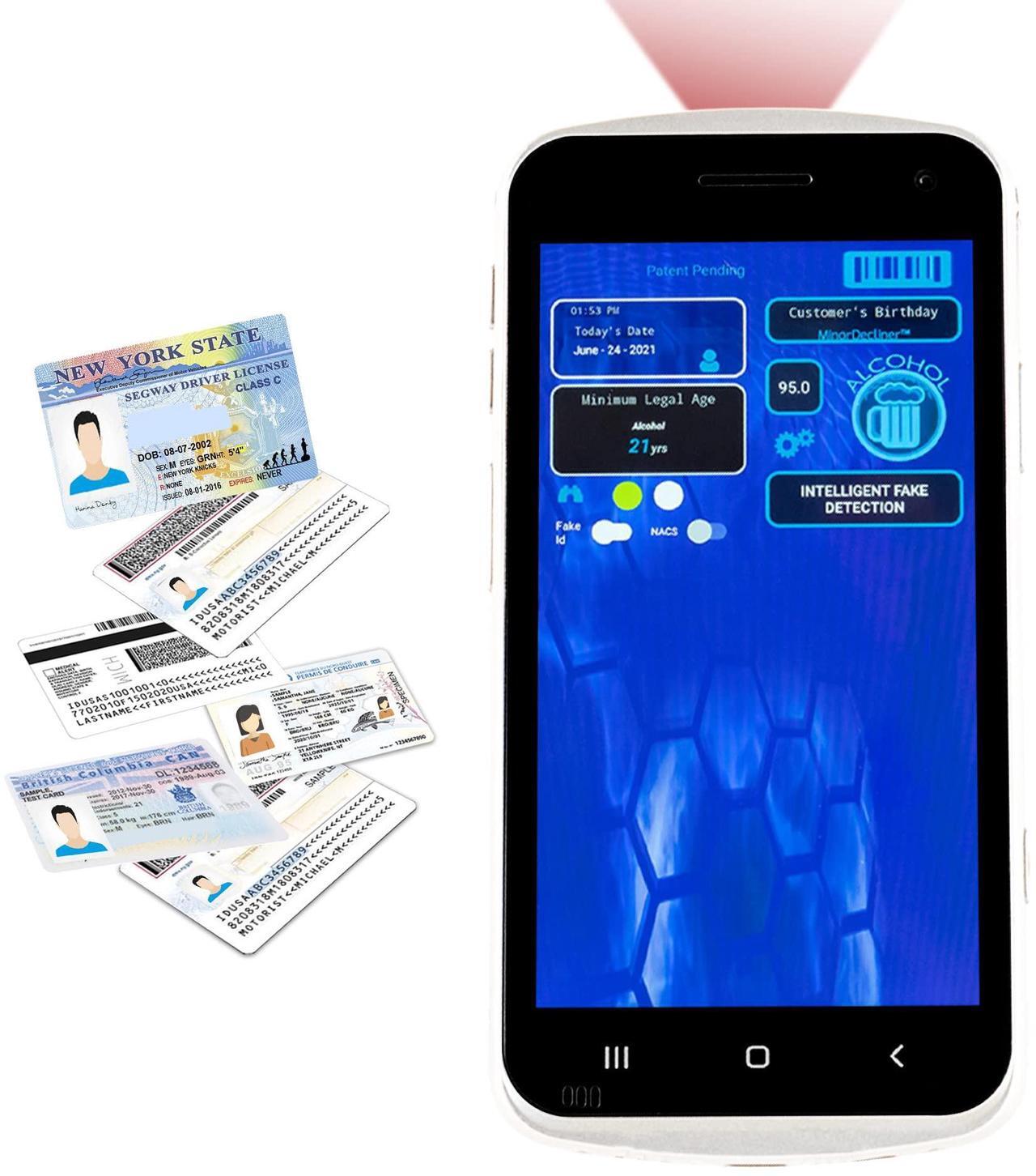 Alt view image 3 of 5 - MinorDecliner Portable ID Scanner for Bars, Clubs, and Other Businesses - Reads Drivers Licenses - Tough and Rugged - Includes Optional Fake ID Detection