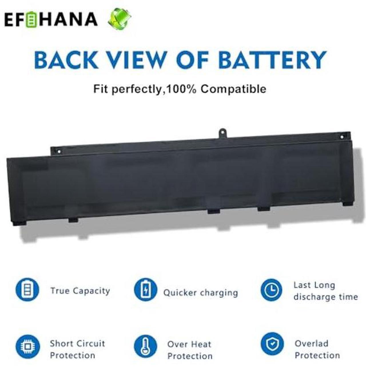 Alt view image 3 of 5 - EFOHANA MV07R Laptop Battery Replacement for Dell G3 3590 3790 G5 5590 5500 5505 SE G7 7590 7790 Series Notebook 0JJRRD JJRRD 15.2V 68Wh 4250mAh