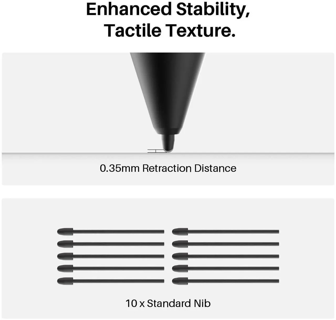 Alt view image 4 of 5 - HUION Battery-Free Pen PW600L, PenTech 4.0, Compatible with Kamvas Pro 19, Kamvas Pro 27, and Kamvas 13 (Gen 3)