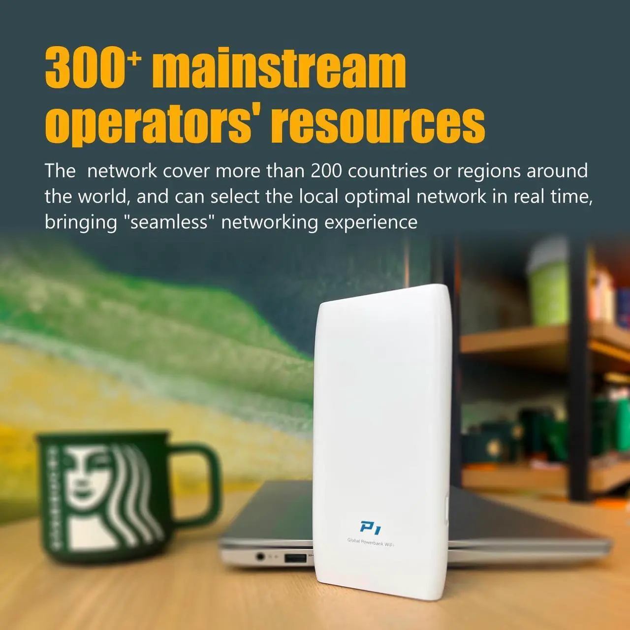 Alt view image 5 of 5 - Mobile Hotspot Device with Power Charger for Global Travel 4G Router with 10000mAh Charging Battery No Roaming fee Built-in SIM Card Travel Portable Wifi Hotspot Power Bank Mobile WiFi 20GB for USA