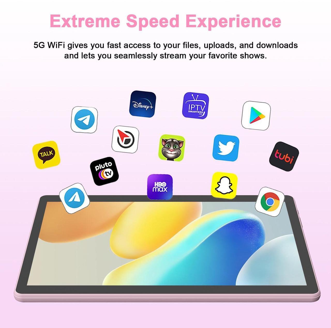 Alt view image 3 of 5 - Tablet Android 14, Tablets 10 inch, 6GB RAM 32GB ROM Computer Tablet Support 1TB Expand, 1280x800 IPS Screen, 2MP+8MP Dual Camera, WiFi, Bluetooth, 6000mAh, Google GMS Certified Tableta