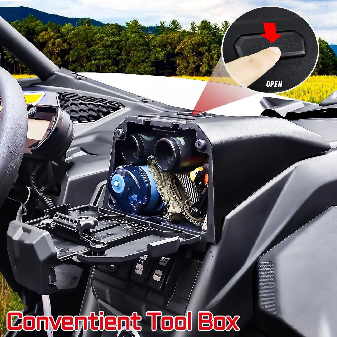 Alt view image 4 of 5 - MOMI RAC GP Maverick X3 Tablet Holder Compatible with Can-Am Maverick X3/X3 Max, Sturdy Custom Design, Securely Holds Devices While Riding