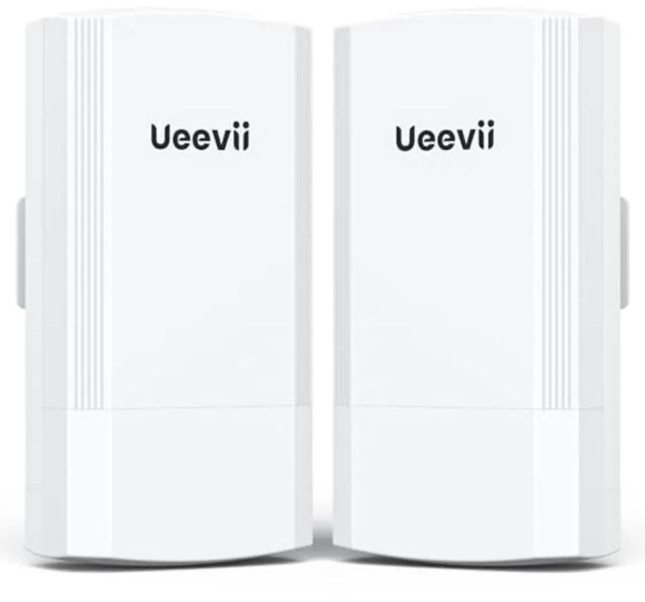 Main image of Wireless Bridge, UeeVii 5.8G Point to Point WiFi Bridge, 2KM Long Range Outdoor CPE with 2x100Mbps LAN Ports, 24V PoE Injector, Ideal for Barn, Garage, or Shop Network Extension