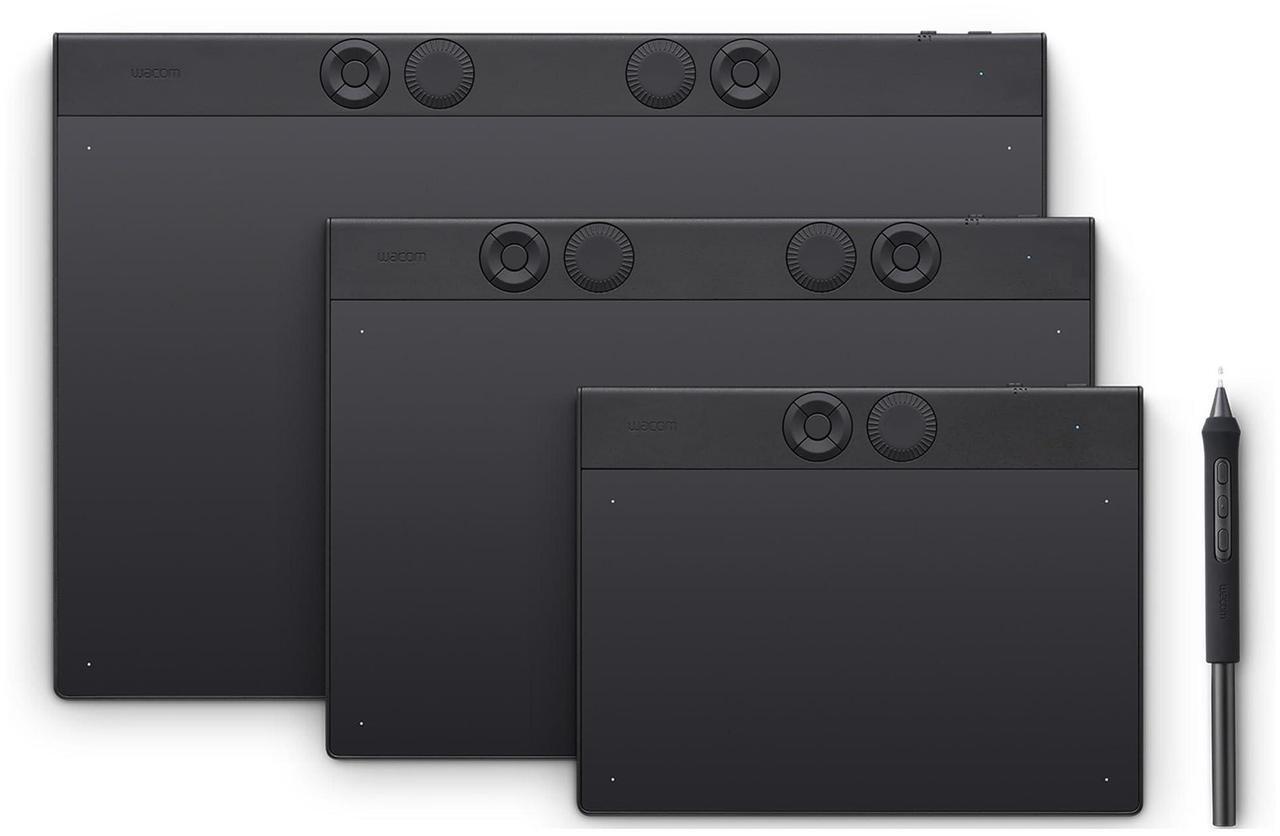 Alt view image 3 of 5 - Wacom Intuos Pro Medium Bluetooth Professional Graphic Drawing Tablet with Pro Pen 3, Compatible with Mac, Windows - 2025 Edition