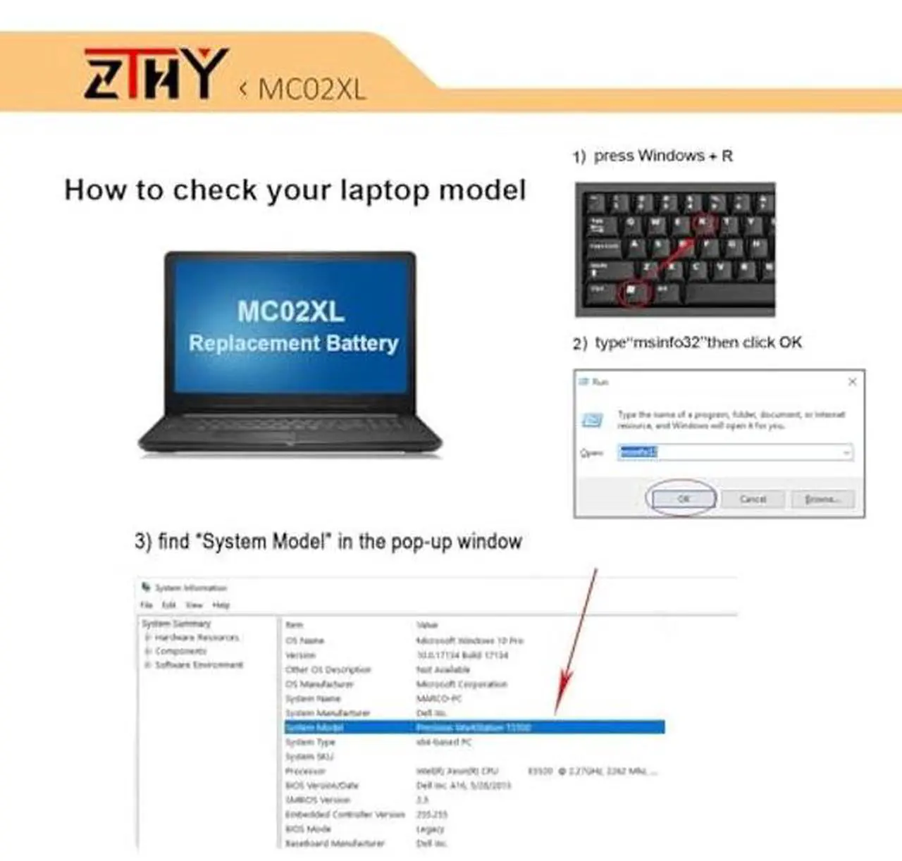 Alt view image 2 of 5 - ZTHY MC02XL MR02XL Laptop Battery Replacement for HP Elite X2 G4, Elite X2 G8 Series Notebook HSTNN-DB9E TPN-DB0G L45645-2C1 L46601-005 7.7V 47Wh 2-Cell