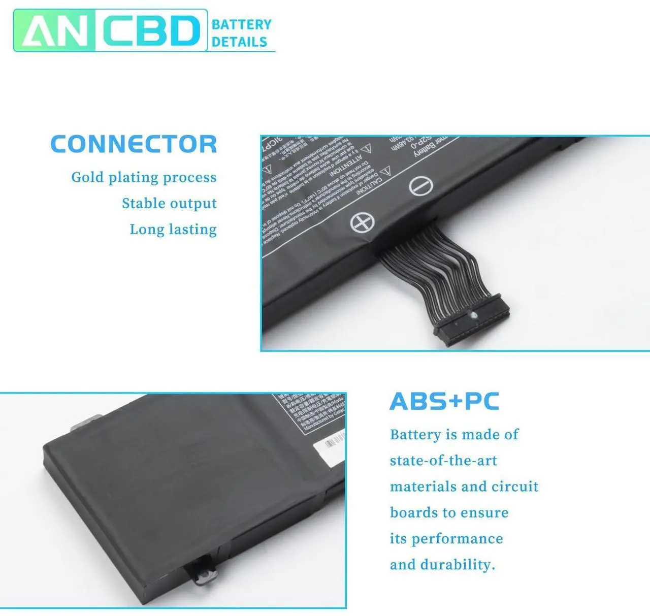 Alt view image 3 of 5 - GKIDT-00-13-3S2P-0 Laptop Battery for for Eluktronics MAG-15 Adata XPG Xenia 15 Schenker XMG Fusion 15 XFU15L19 Aftershock Vapor 15 Pro 2021 GKIDT-03-17-3S2P-0 GLIDK-00-15-3S2P-0 11.4V 93.48Wh 6Cell.