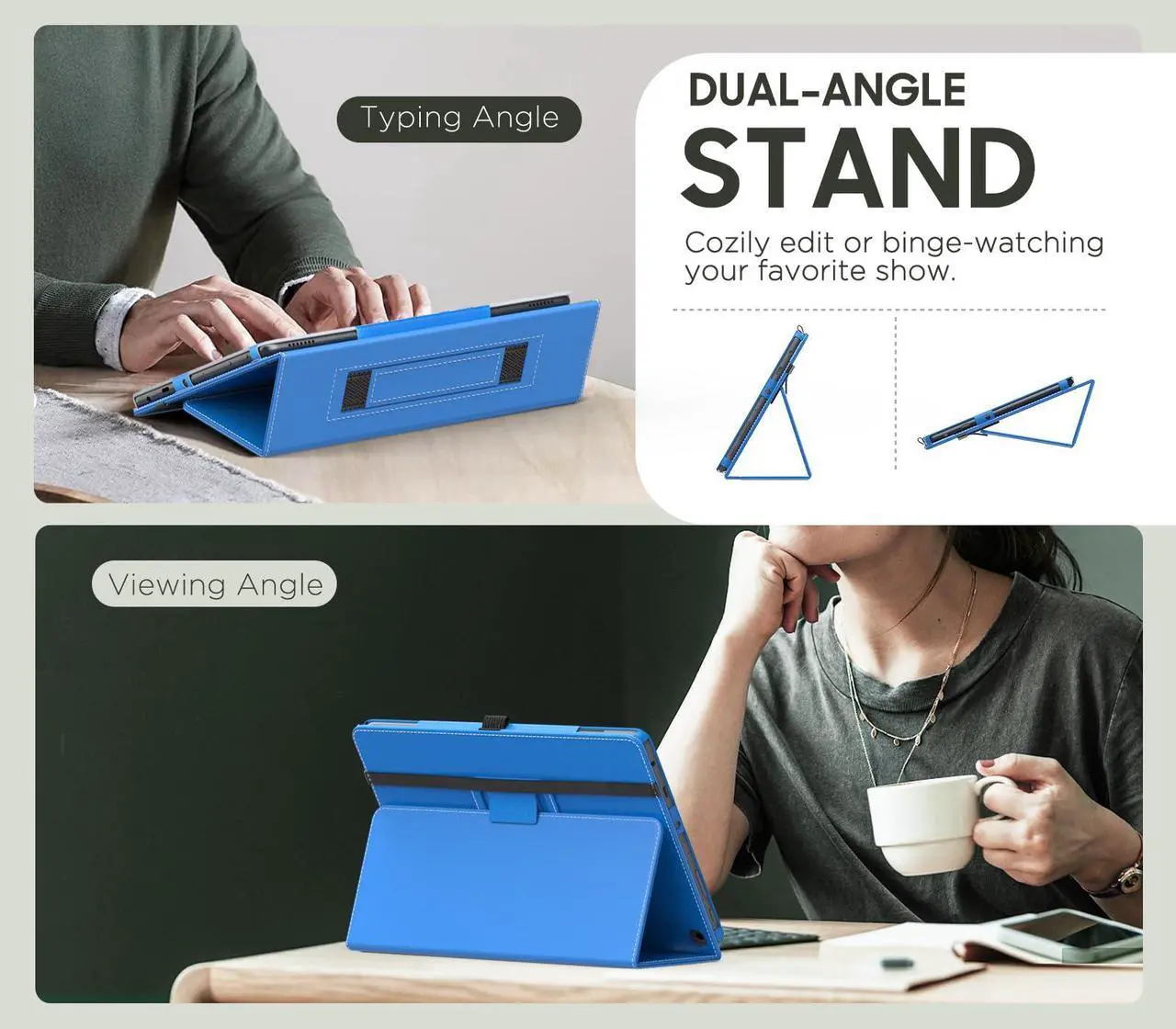 MoKo Folding Stand Cover for Amazon Kindle Fire HD - Thumbnail 4