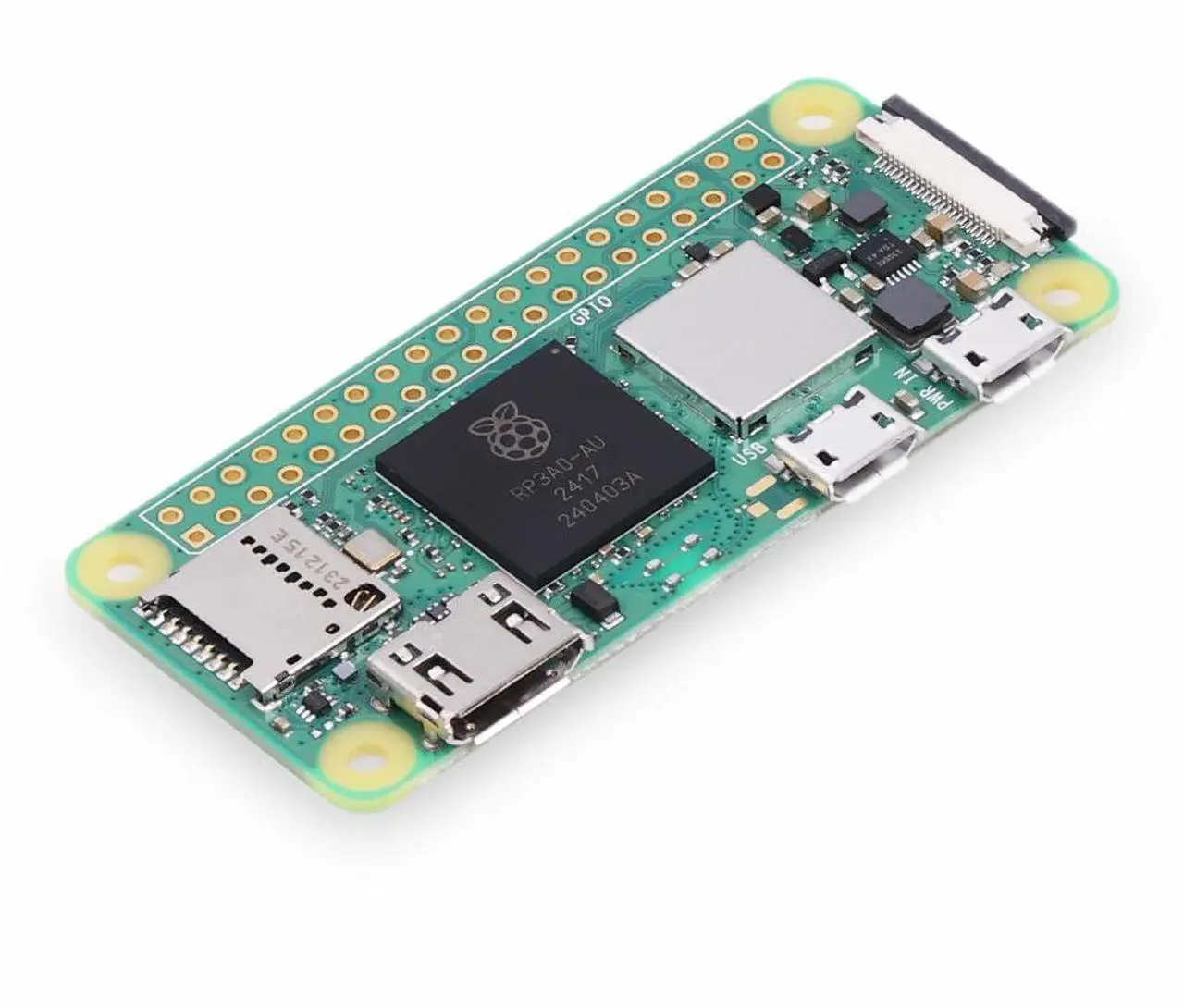 Alt view image 5 of 5 - Raspberry Pi Zero 2 W Basic Kit, Header, Heatsink, USB Cable, HDMI Adapter (with Quad-core CPU,Bluetooth 4.2,BLE,onboard Antenna,etc.)