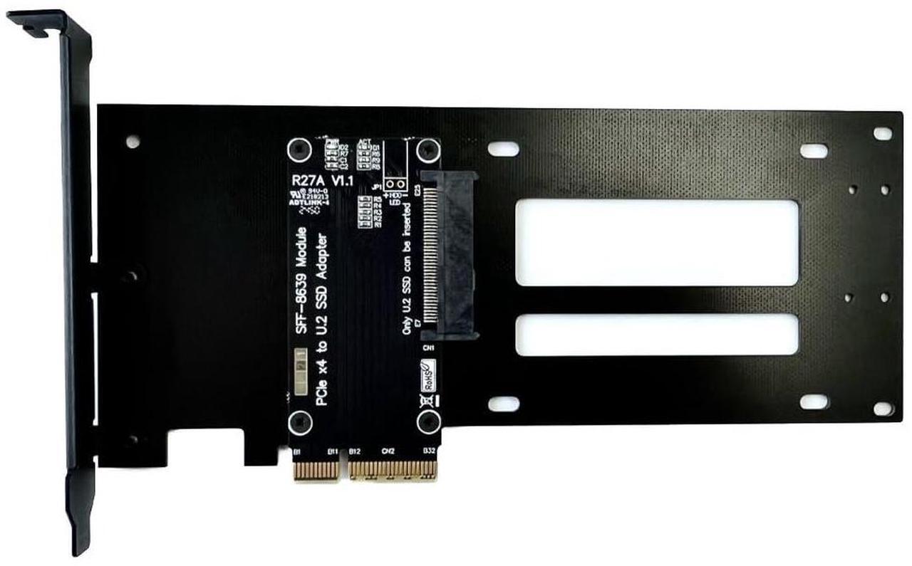Main image of JMT ADT-R27 PCIe 5.0 x4 to U.2/U.3/E1.S/E3.S Hard Disk Adapter 128G/bps with Bracket Compatible with EDSFF Hard Disk Drive (R27C for E1.S/E3.S)