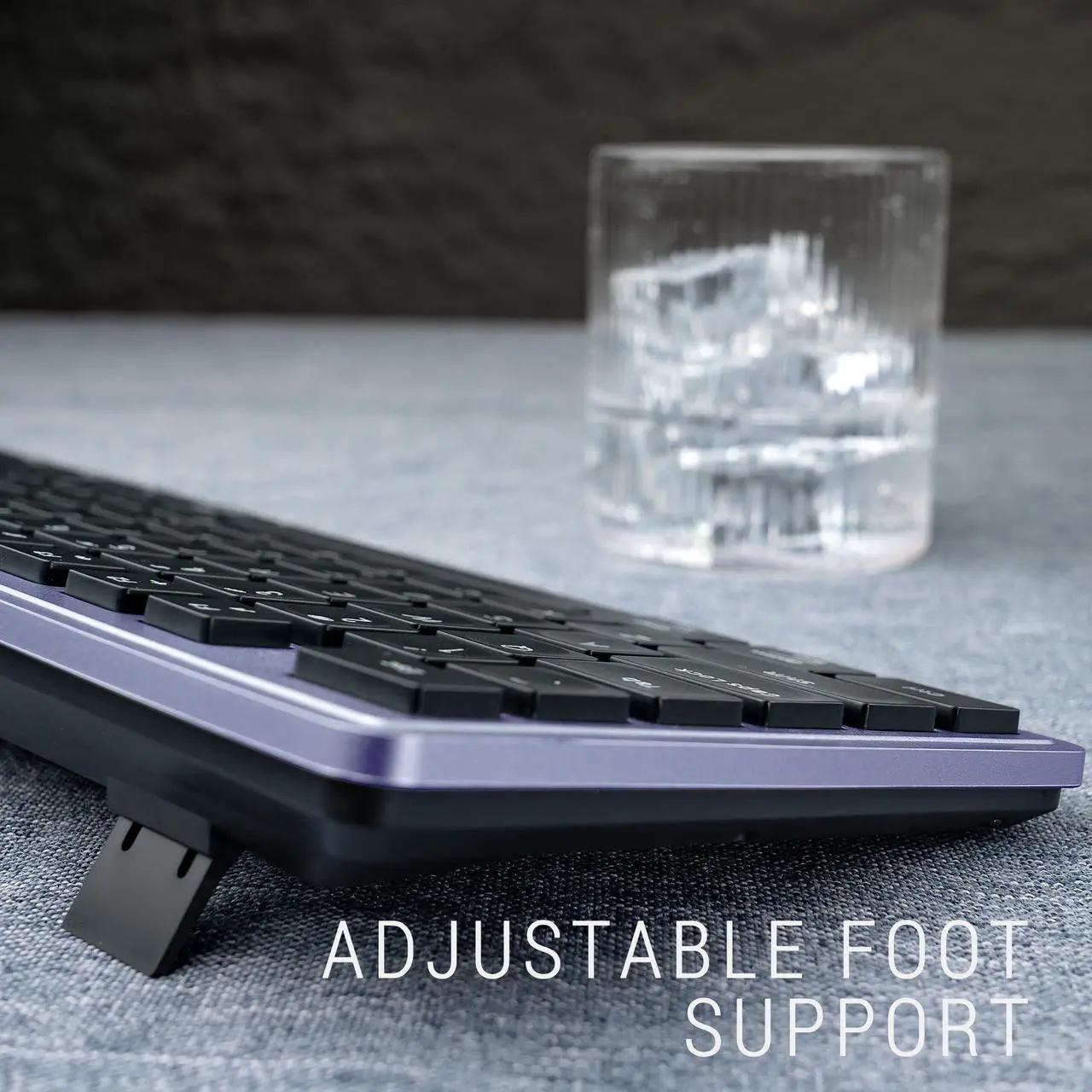 Alt view image 2 of 5 - Wireless Keyboard and Mouse, 2.4GHz Cordless Keyboard Mouse Combo with Numeric Keypad, Plug and Play USB Receiver, Compatible with Windows, Mac, Laptop, and PC(Black Purple)
