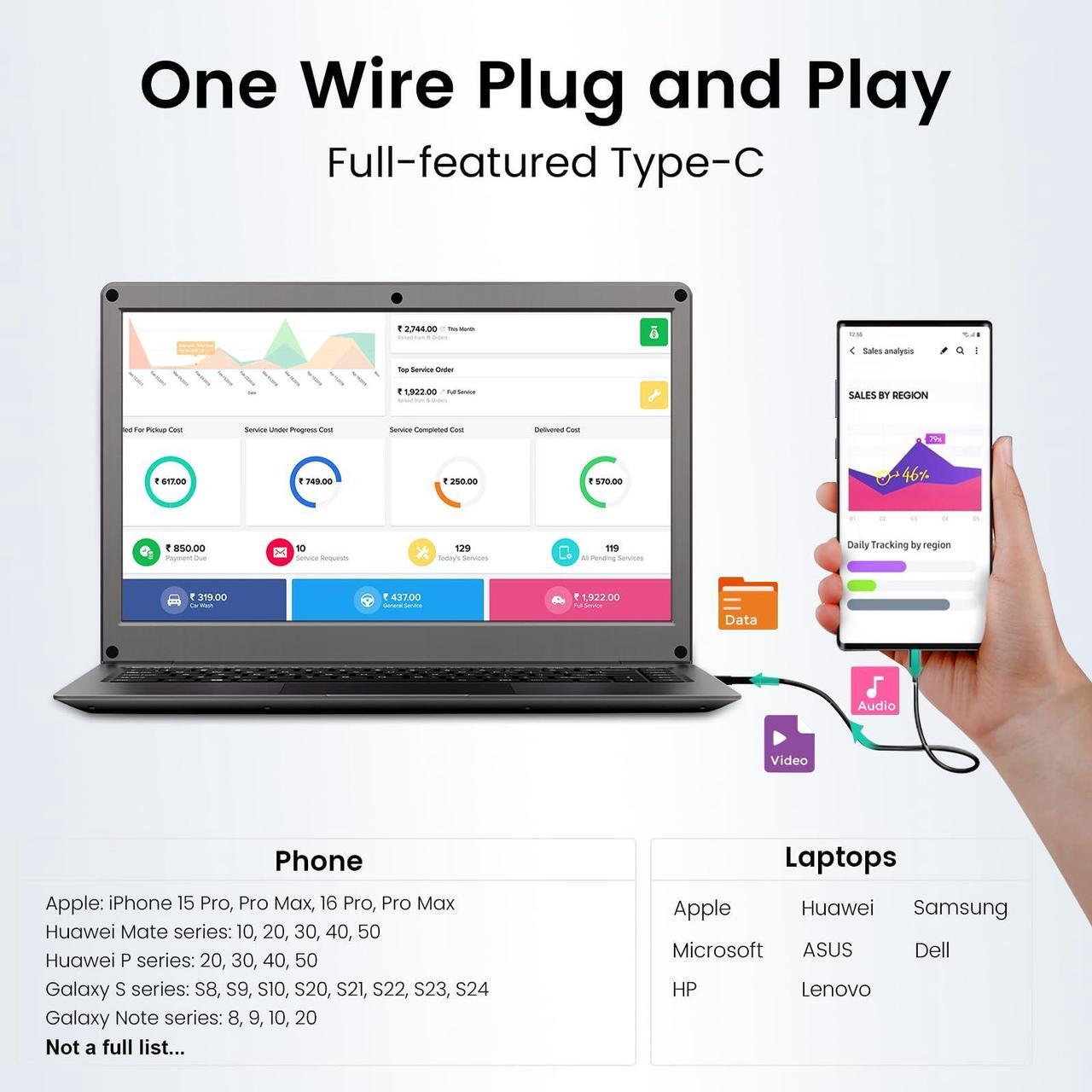 Alt view image 2 of 5 - ELECROW Portable Monitor with Keyboard, 14 Inch Lapdock Display with Built-in Battery & RPi5 Adapter, 1080P FHD IPS USB C Computer Monitors Compatible with Raspberry Pi, PC, Phone, Mac, Game Console