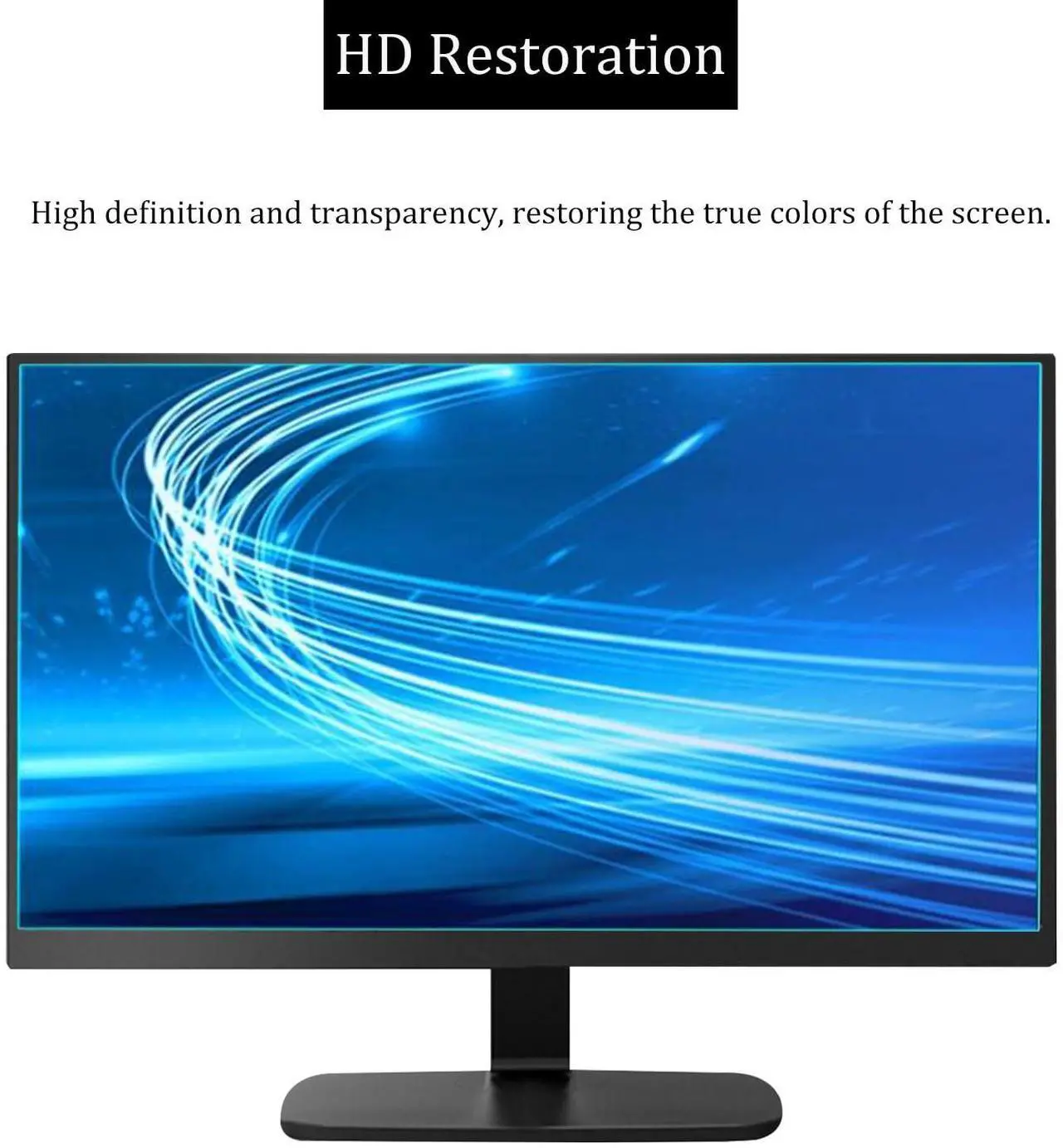Alt view image 5 of 5 - 2 Pack 24" Anti Glare Screen Protector for 24-inch 16:9 Widescreen Desktop PC LED Monitor, 24-inch Sceptre/LG/Dell/HP/Acer/ViewSonic/ASUS/Aoc/Samsung Widescreen Monitor Matte Screen Protector
