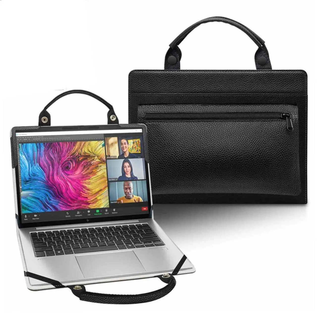 Main image of Laptop Case Cover Sleeve for HP Envy x360 13-bfXXXX 13-bf0797nr 13-bf0747nr 13-bf0013dx with Portable Bag with Bag Handle,Black