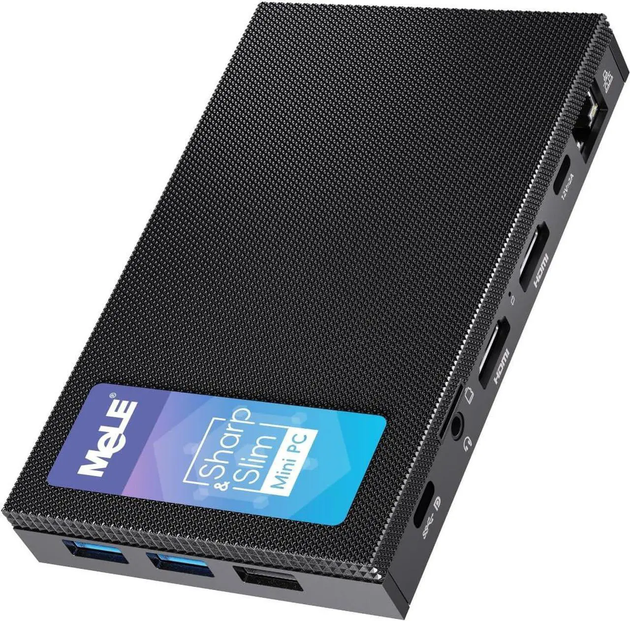 Main image of MeLE Mini PC Quieter 4C - 12th Gen N100, Fanless PC, 32GB Memory, 512GB Storage,with Windows 11 Pro, 2.4/5G Wi-Fi, Full-Functional USB-C, 4K Triple Display Desktop