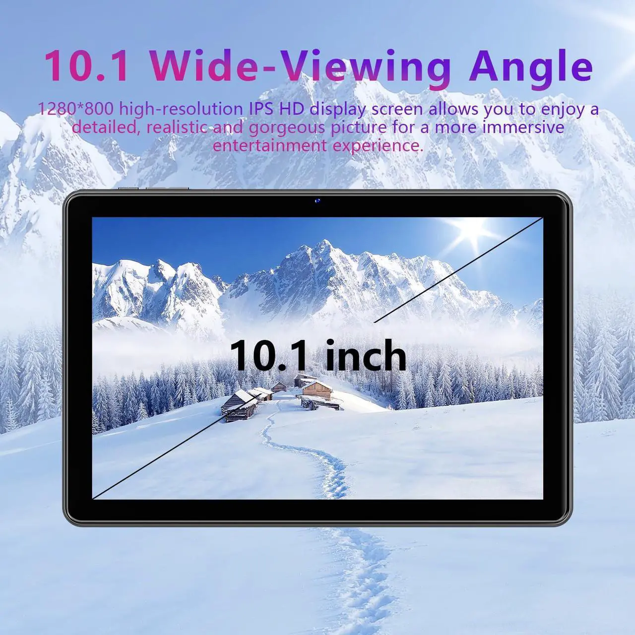 Alt view image 4 of 5 - Rebecco 2024 Tablet 10 Inch Android 14 Tablets, 12GB RAM+128GB ROM(Expand to 1TB), Octa Core 1280 * 800 IPS HD Display Android Tablet, Unisoc A523 CPU, 5G/2.4G WiFi, Dual 5MP+8MP Camera,(Gray)