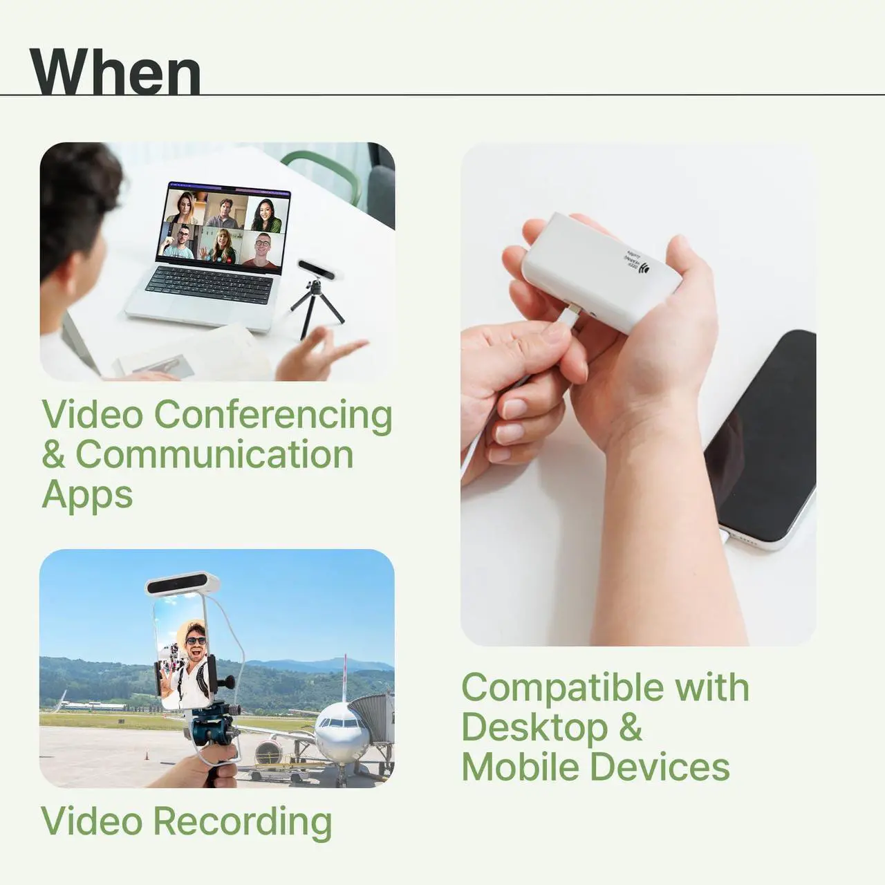Alt view image 5 of 5 - DEEP HEARING, JustMe, AI Super Directional Mic (15deg Angle), USB Microphone for Mobile/PC, Ultralight, for Video Conferences, Streaming, Video Recording, Plug & Play