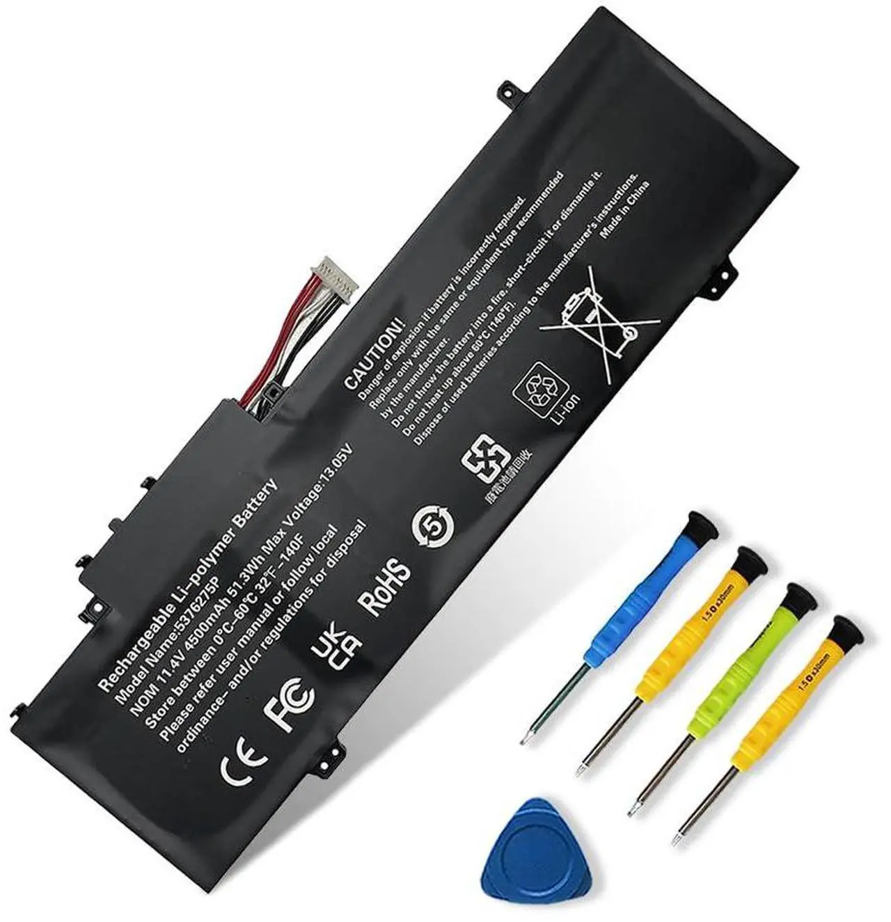 Main image of 5376275P Battery Replacement for Gateway GWTN141-10 GWTN141-10BK GWTN141-10BL GWTN141-10GR GWTN141-4 GWTN141-4BL GWTN141-4BK GWTN141-2BL GWTN141-5BK GWTN156-5BL UTL-509068-3S NV-509067-3S 51.3Wh