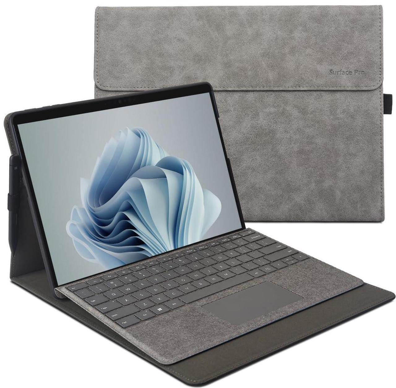 Main image of xisiciao Protective Case for Microsoft Surface Pro 9/10/ 11th Edition AI PC 2024 13" Shell Compatible with Keyboard Cover Ultral Thin & Light Heat Dissipation Design (Grey)