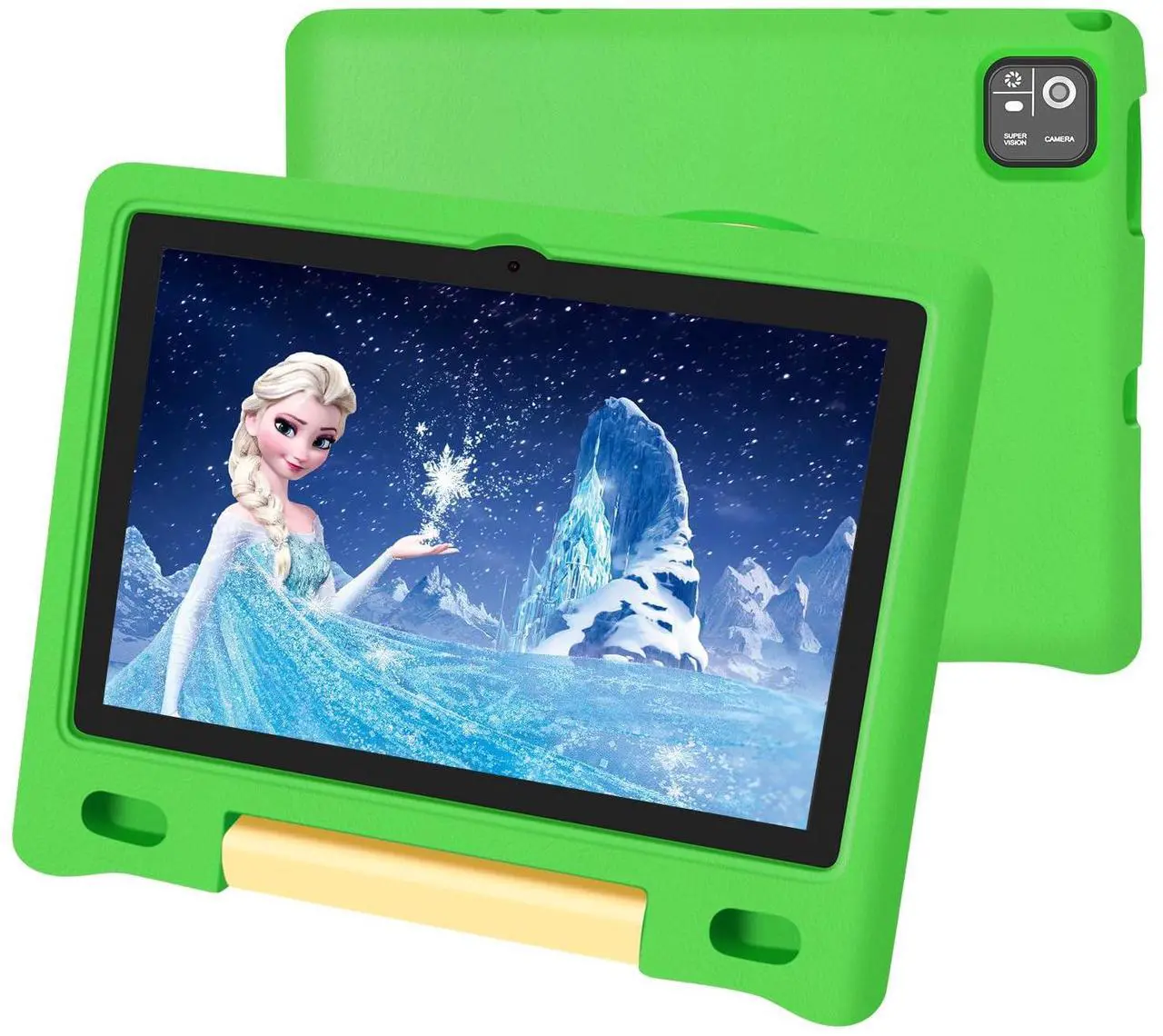 Main image of NRKDUBQ Kids Tablet, 10.1 inch IPS HD Touchscreen Android 14 64 GB Storage, 8GB (4+4 Virtual) RAM, Octa Core Tablet for Kid with Kid-Proof Case, Parental Controls, 12-hr Battery, WiFi, GPS - Green