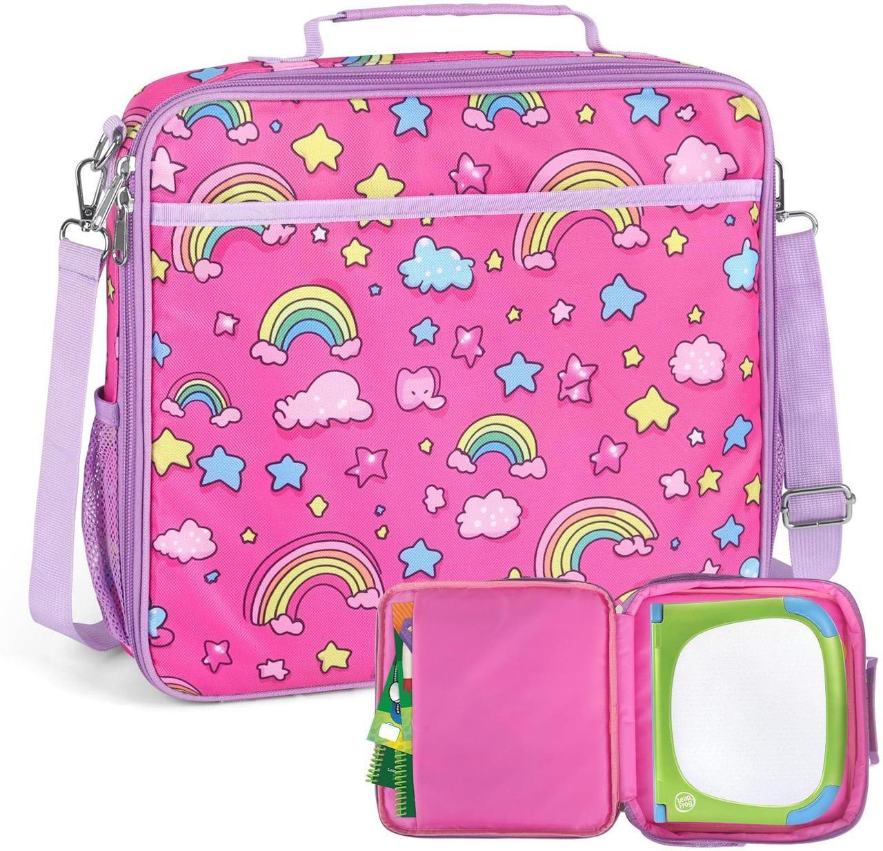 Main image of Portable Bag Compatible with LeapFrog LeapStart 3D Interactive Learning System, Carrying Bag for Leapfrog Leapstart Books Storage for 5-6 Books (Case only)-Pink