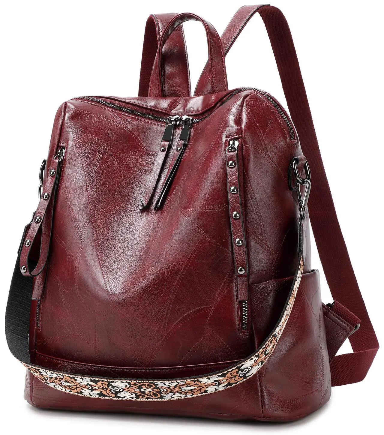 Alt view image 2 of 5 - sqlp Fashion Backpack Purse for Women Vegan Leather Travel Back Pack Womens Designer Shoulder Bags
