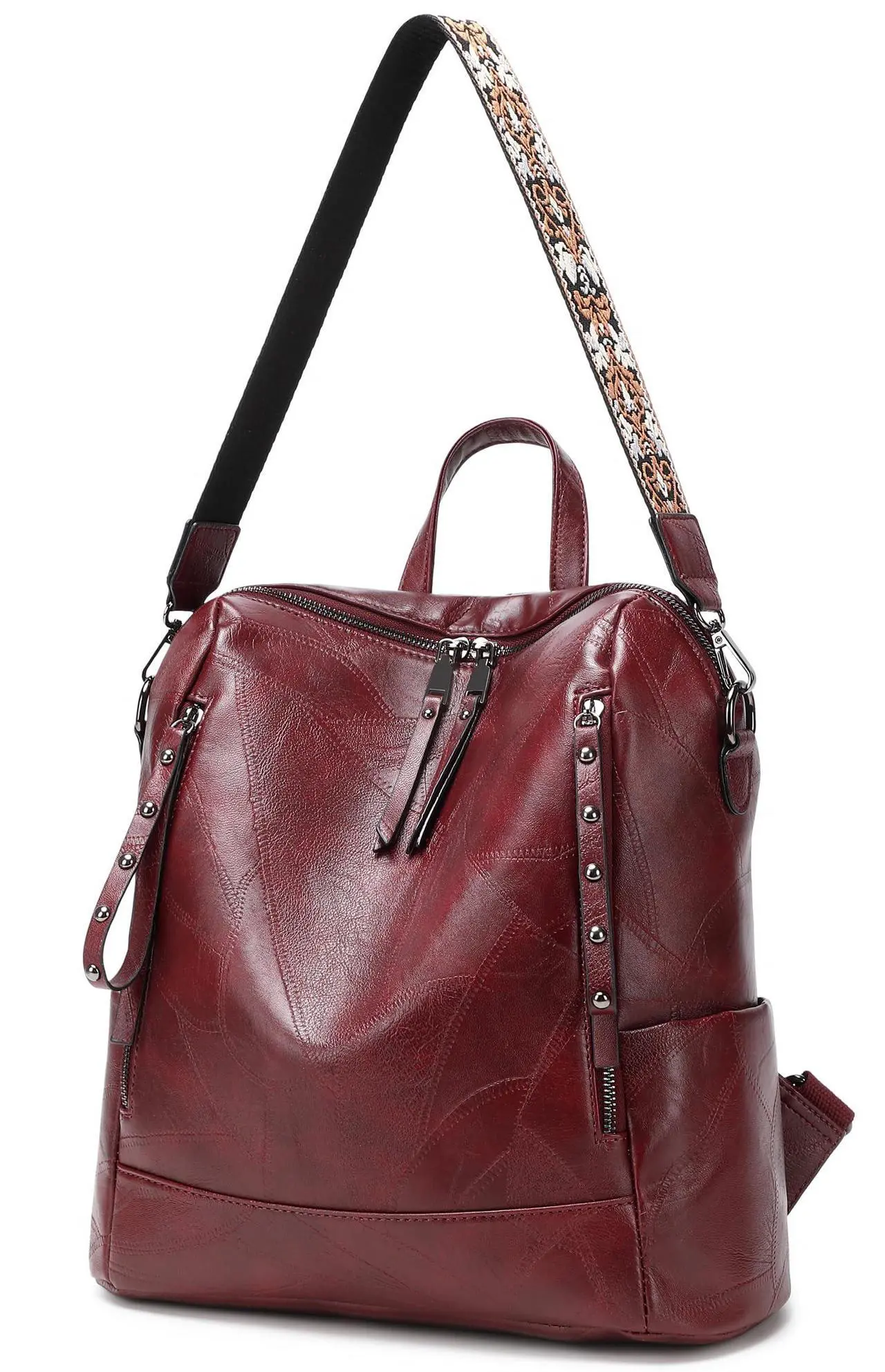 Alt view image 4 of 5 - sqlp Fashion Backpack Purse for Women Vegan Leather Travel Back Pack Womens Designer Shoulder Bags