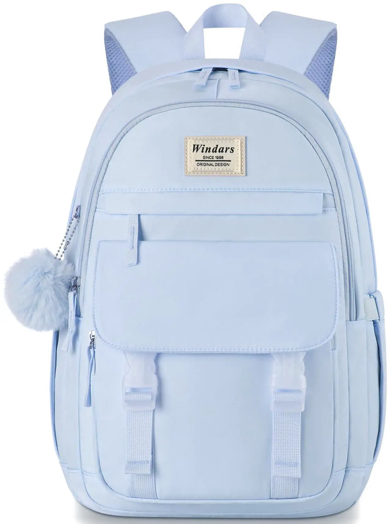 Main image of WINDARS School Backpack for Teen Girls, Cute College Backpacks for Women Students Aesthetic Bookbag Large 15.6 Inch Laptop Bag Middle School Travel Back Pack (Blue)