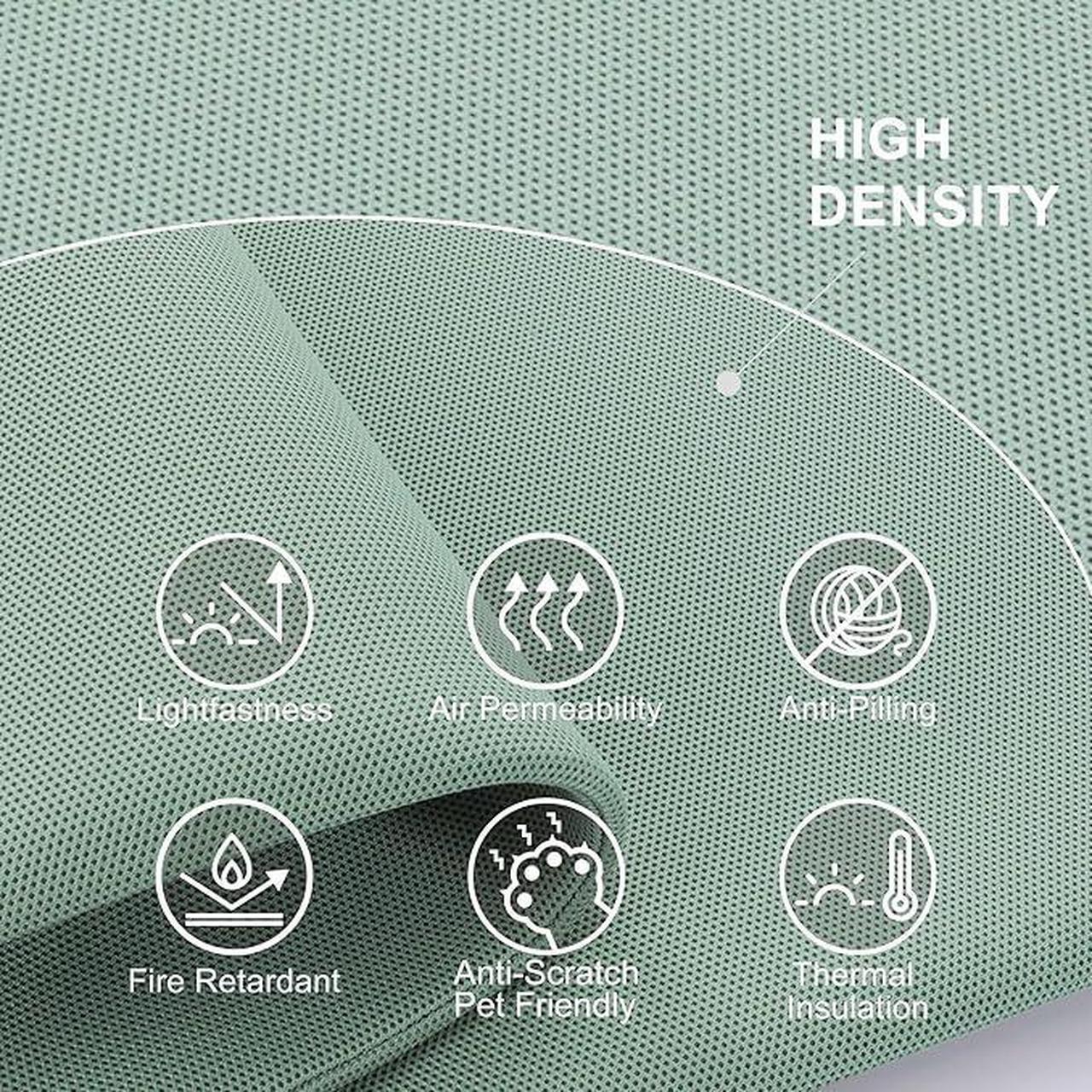 Alt view image 6 of 6 - DECOLAB Standing Room Divider, Space Privacy Partition Wall Panel for Studio Apartment, Office, Home, Classroom, Scratch Resistance, 29"x65", Aqua