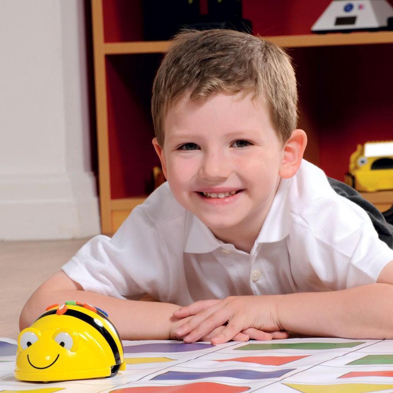 Alt view image 6 of 7 - TTS Bee-Bot Programmable Floor Robot for Kids  Interactive STEM Learning Toy - See & Say Version - Rechargeable Coding & Learning Robotics