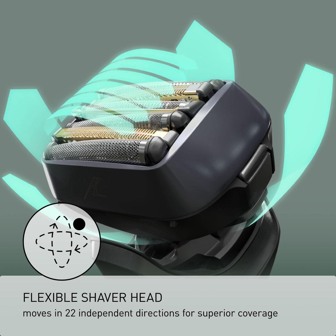 Alt view image 4 of 7 - Panasonic Electric Razor for Men, Electric Shaver, ARC6 Six-Blade Electric Razor with Premium Automatic Cleaning and Charging Station, ES-LS9A-K (Black)