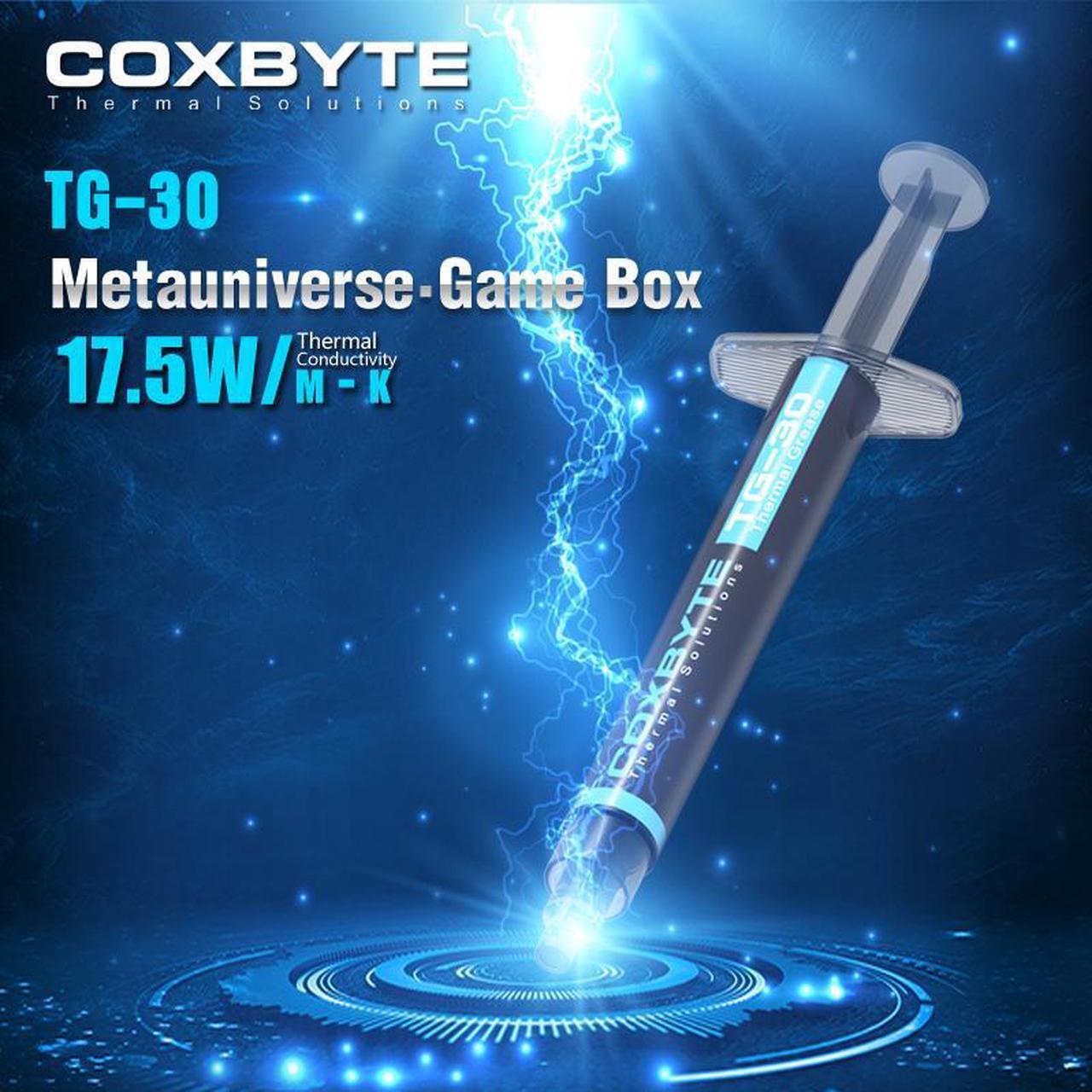 Alt view image 3 of 7 - Coxbyte TG-30 thermal paste, 17.5W/mK ultra-high thermal conductivity suitable for CPU/server/GPU thermal conductivity, non corrosive,2g