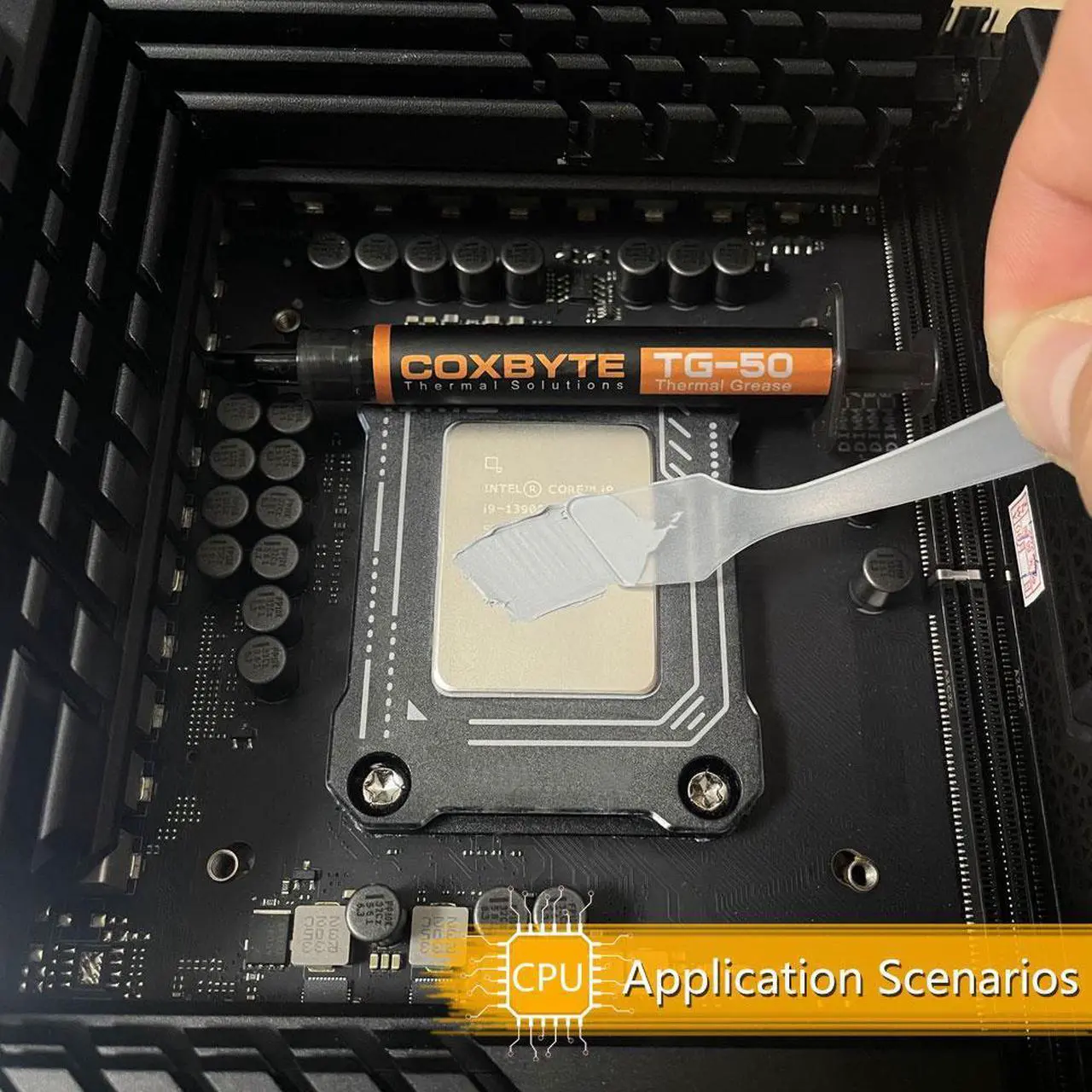 Alt view image 2 of 7 - Coxbyte TG-50 thermal paste, 18.2W/mK ultra-high thermal conductivity suitable for CPU/server/GPU thermal conductivity, non corrosive,4g