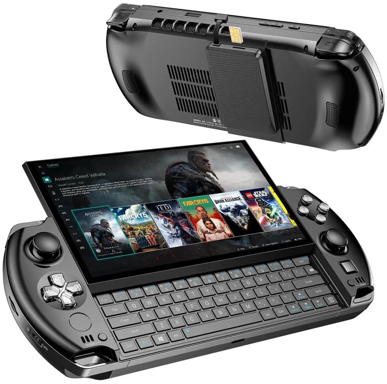 Main image of Win 4 2025 Handheld Gaming PC with AMD Ryzen 9 HX 370 CPU | AMD Radeon 890M GPU,6"1920 × 1080 Touchscreen OcuLink eGPU Support, Windows 11 Pro, Portable Gaming Laptop [ 64GB LPDDR5XRAM + 2TB SSD]