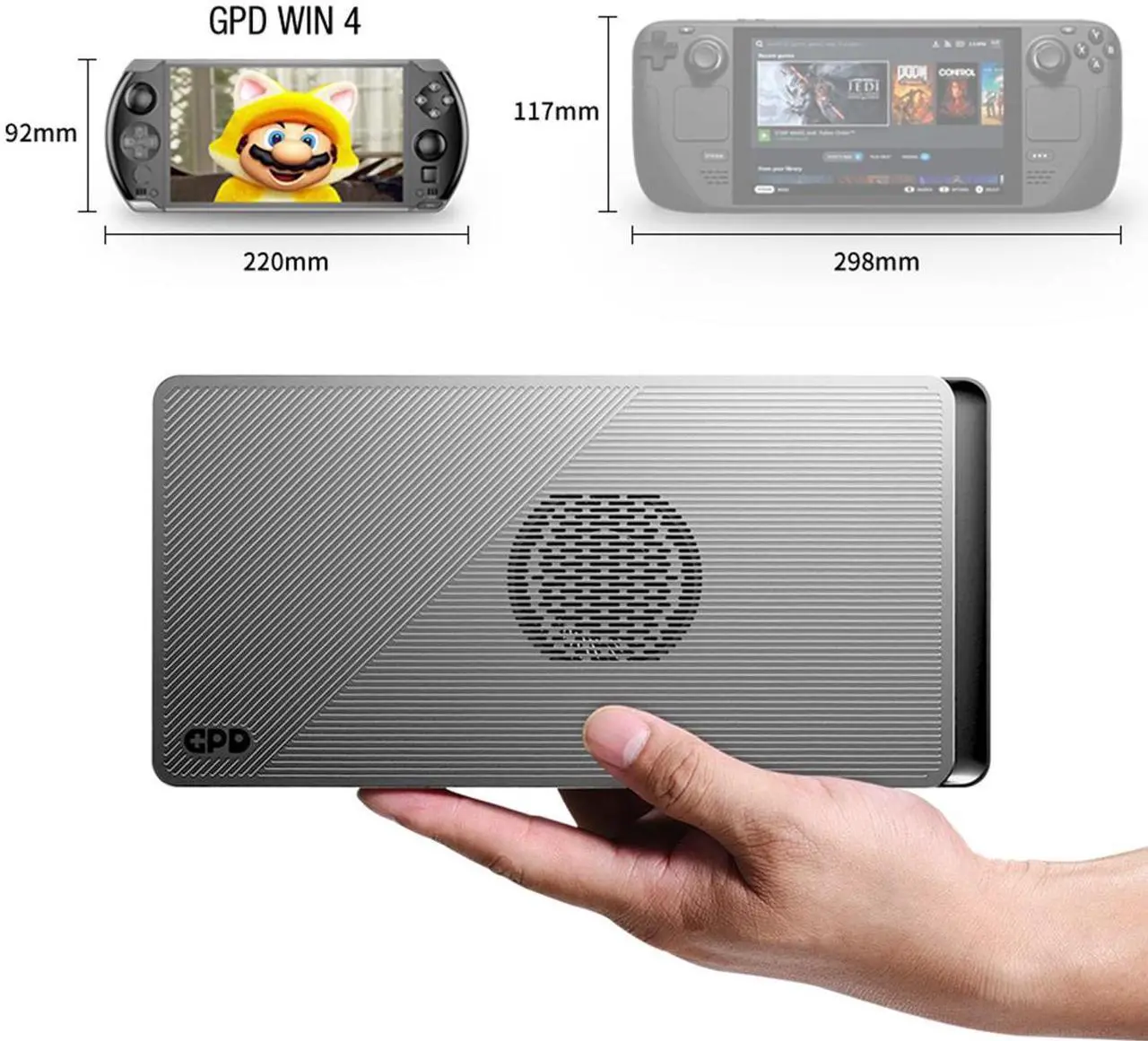 Alt view image 5 of 7 - Win 4 2025 Handheld Gaming PC with AMD Ryzen 9 HX 370 CPU | AMD Radeon 890M GPU,6"1920 × 1080 Touchscreen OcuLink eGPU Support, Windows 11 Pro, Portable Gaming Laptop [ 64GB LPDDR5XRAM + 2TB SSD]