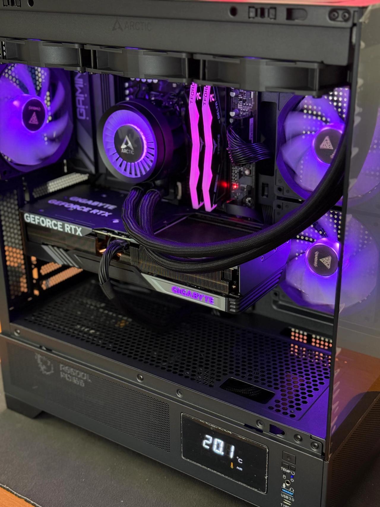 Alt view image 4 of 6 - FPS Grim Reaper Hall of Tech Gaming PC Ryzen 7 9800X3D 4.7 GHz (5.2 GHz Turbo), NVIDIA RTX 5090 32GB, 2TB Gen4 NVMe SSD, 32GB DDR5 RAM 6000 RGB, 360mm ARGB AIO , Wi-Fi, Win 11