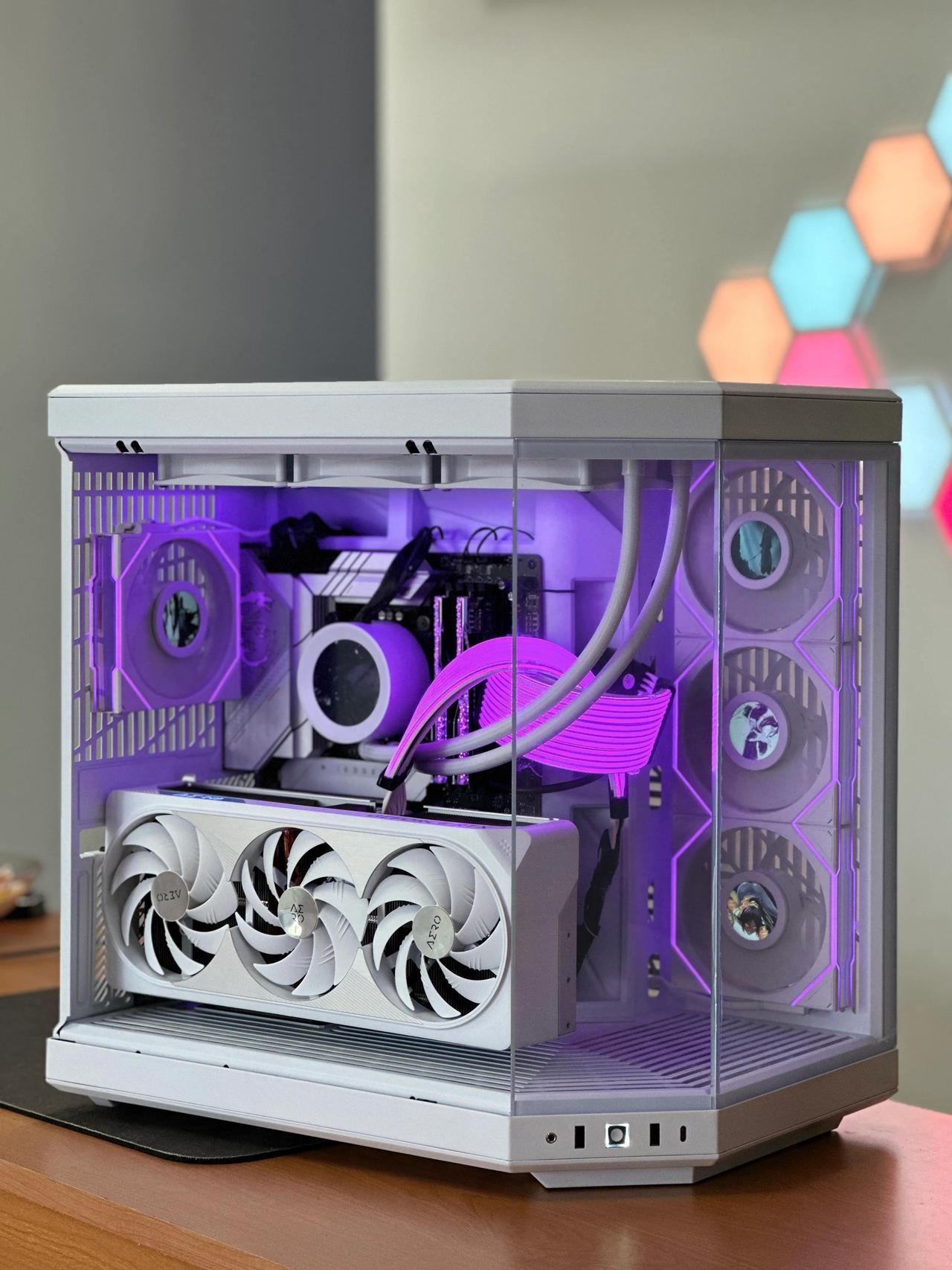 Alt view image 3 of 5 - Polar Bear Hall of Tech Gaming PC Ultra 9 285K 3.7 GHz(5.7 GHz Turbo), NVIDIA RTX 5090 32GB, 4TB Gen4 NVMe SSD, 64GB DDR5 RAM 6000 RGB, 360mm ARGB AIO , Wi-Fi, Win 11