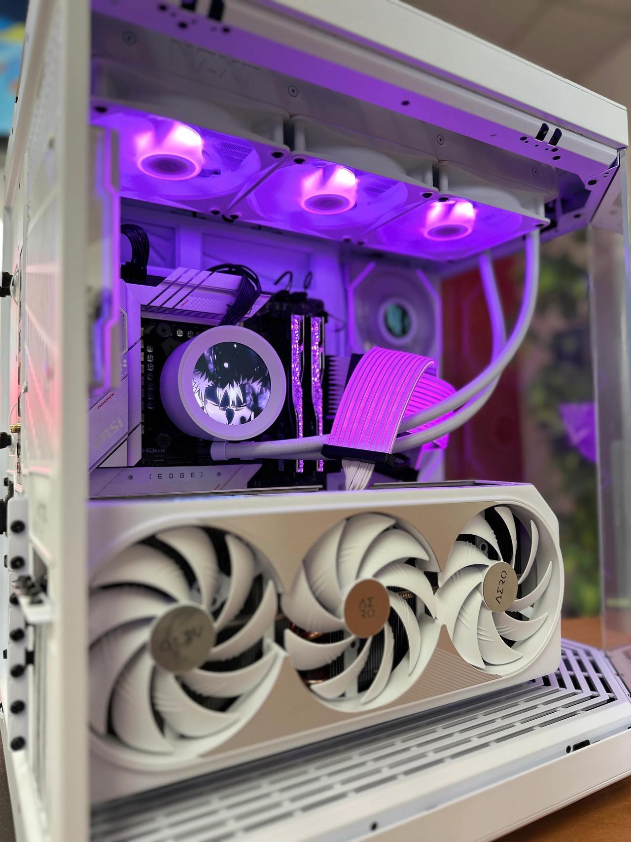 Alt view image 4 of 5 - Polar Bear Hall of Tech Gaming PC Ultra 9 285K 3.7 GHz(5.7 GHz Turbo), NVIDIA RTX 5090 32GB, 4TB Gen4 NVMe SSD, 64GB DDR5 RAM 6000 RGB, 360mm ARGB AIO , Wi-Fi, Win 11