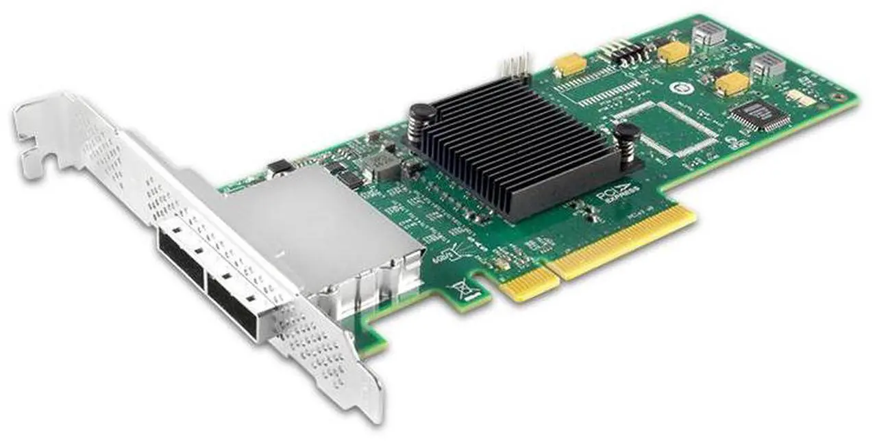 Alt view image 2 of 6 - eShinreal External Port 8 Port PCIe x8 to SAS/SATA Expansion Card-SAS 2008 Controller