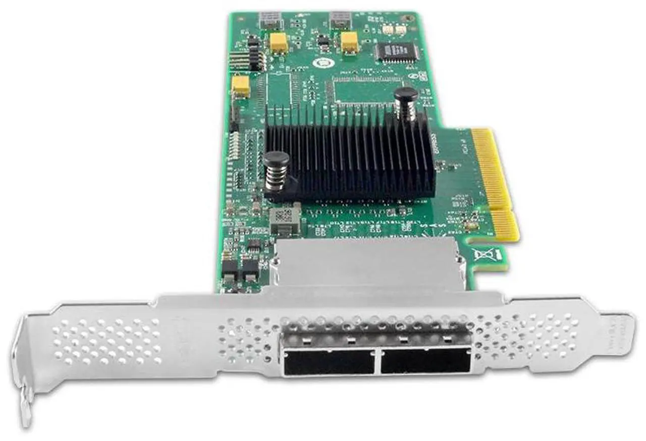 Alt view image 5 of 6 - eShinreal External Port 8 Port PCIe x8 to SAS/SATA Expansion Card-SAS 2008 Controller