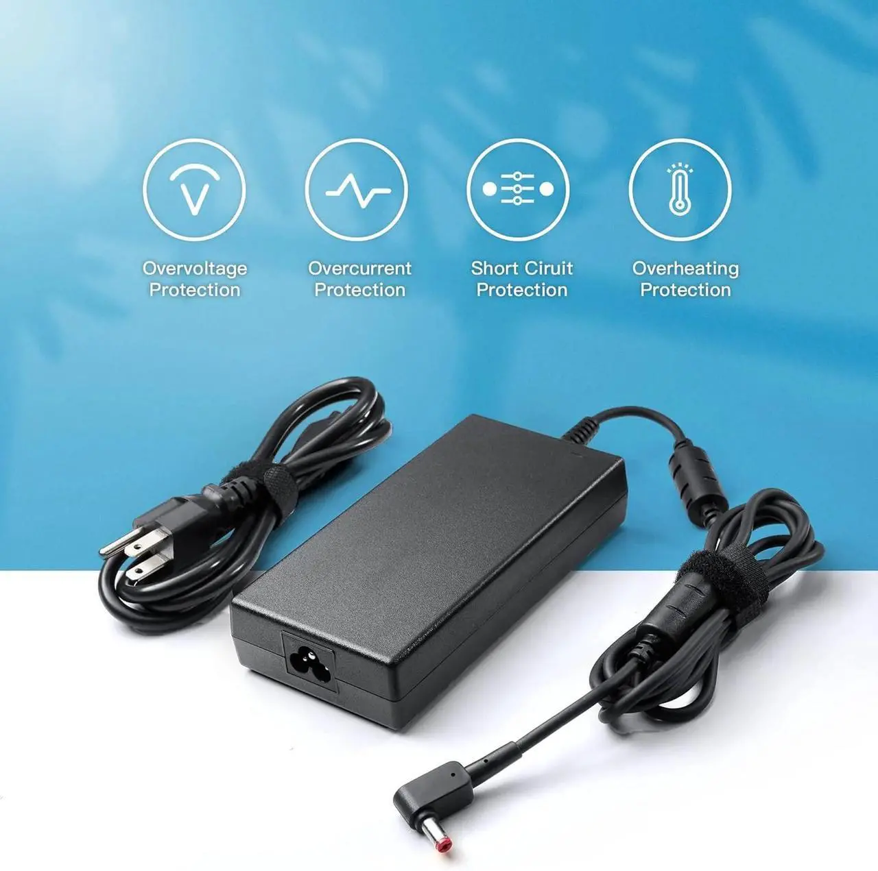 Alt view image 5 of 7 - Energizewiz 180W Charger Fit for Acer Nitro 5 7 Predator Helios 300 Predator Triton 300 500 Series Laptop Power Supply
