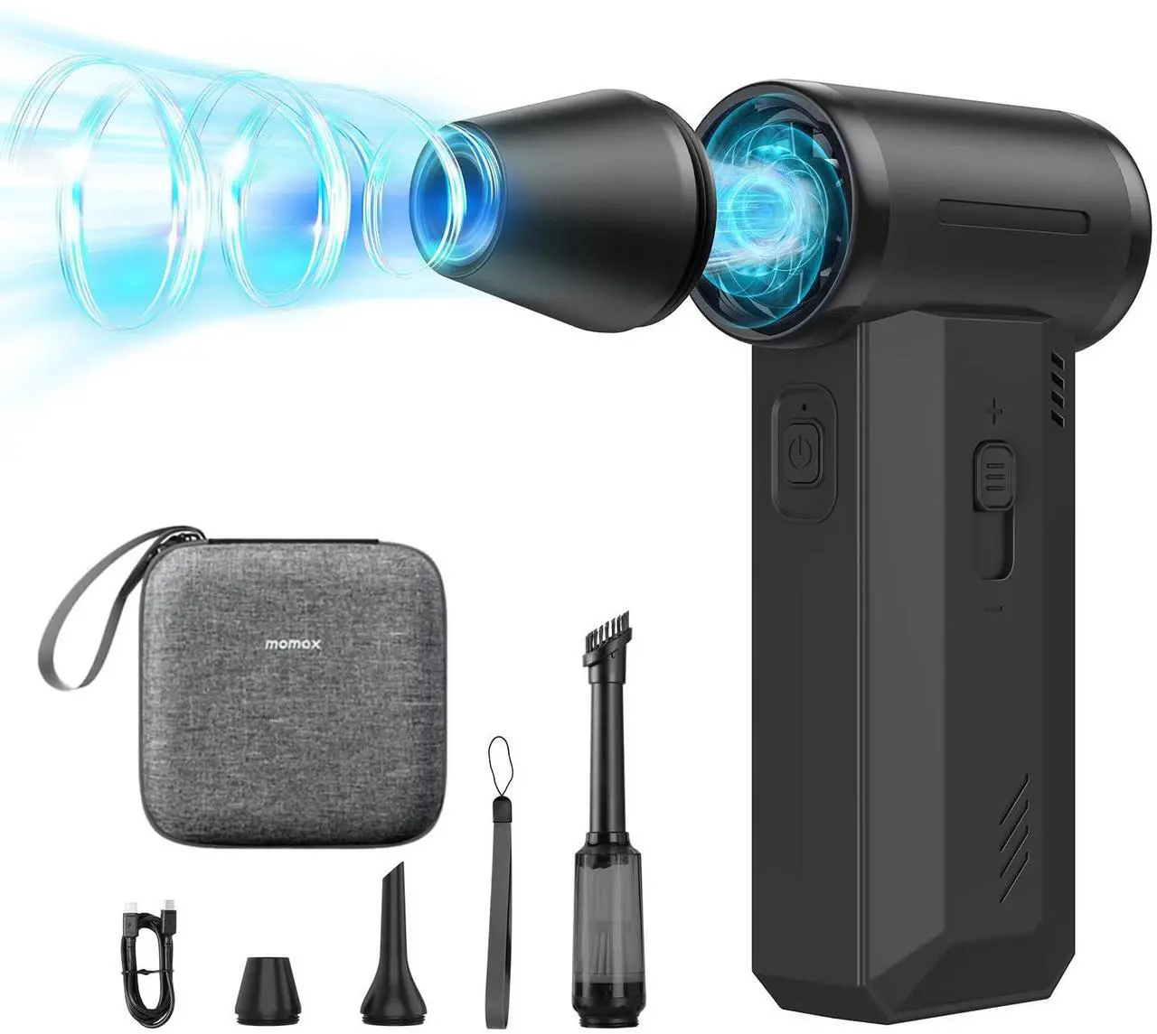 Main image of 2-in-1 Electric Air Duster & Vacuum, 130,000 RPM Brushless Air Duster, 8KPA Car Vacuum 8000mAh Air Blower Wireless Handheld Vacuum for Car, Office and Home