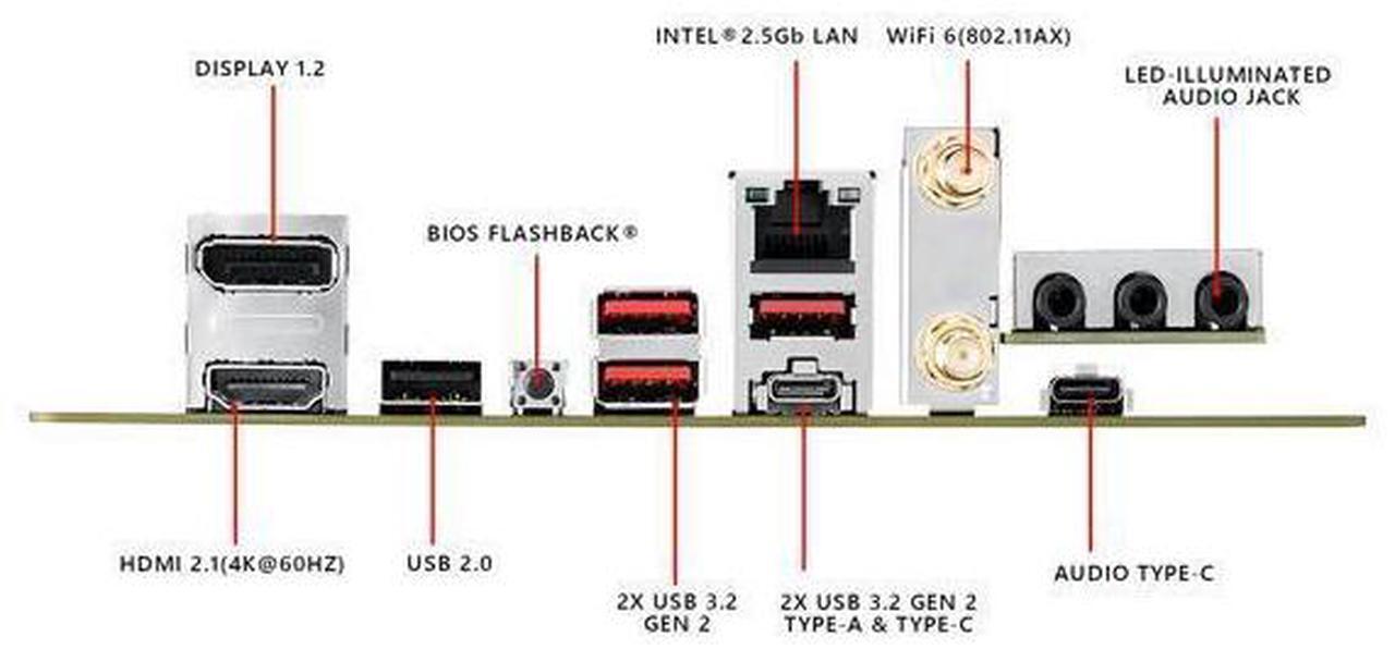 Alt view image 13 of 14 - ASUS ROG STRIX B550-I GAMING AM4 AMD B550 SATA 6Gb/s Mini ITX AMD Motherboard