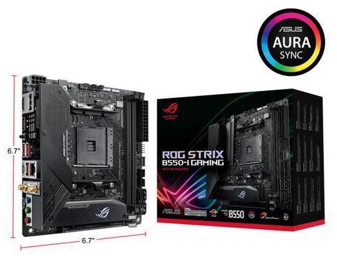 Alt view image 8 of 14 - ASUS ROG STRIX B550-I GAMING AM4 AMD B550 SATA 6Gb/s Mini ITX AMD Motherboard
