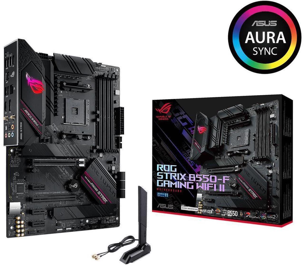 Alt view image 6 of 10 - Asus ROG Strix B550-F Gaming WiFi II AMD AM4 (3rd Gen Ryzen) ATX Gaming Motherboard (PCIe 4.0,WiFi 6E, 2.5Gb LAN, BIOS Flashback, HDMI 2.1, Addressable Gen 2 RGB Header and Aura Sync)