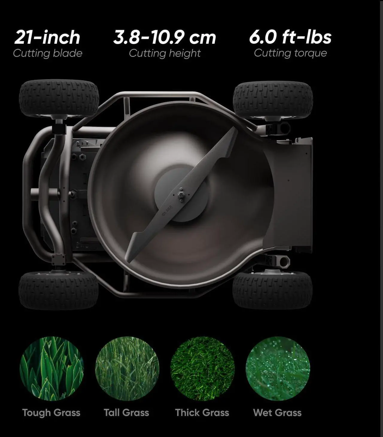 Alt view image 3 of 7 - Mowrator Remote Control Lawn Mower S1 4WD 56V18Ah, Robot Lawn Mower Multi-Functions with 1.5-4.3 Inch Cutting Height 21 Inch Real Blade, Robotic Lawn Mower for 75% Slope(37°) with Mowing 1.12 Acres