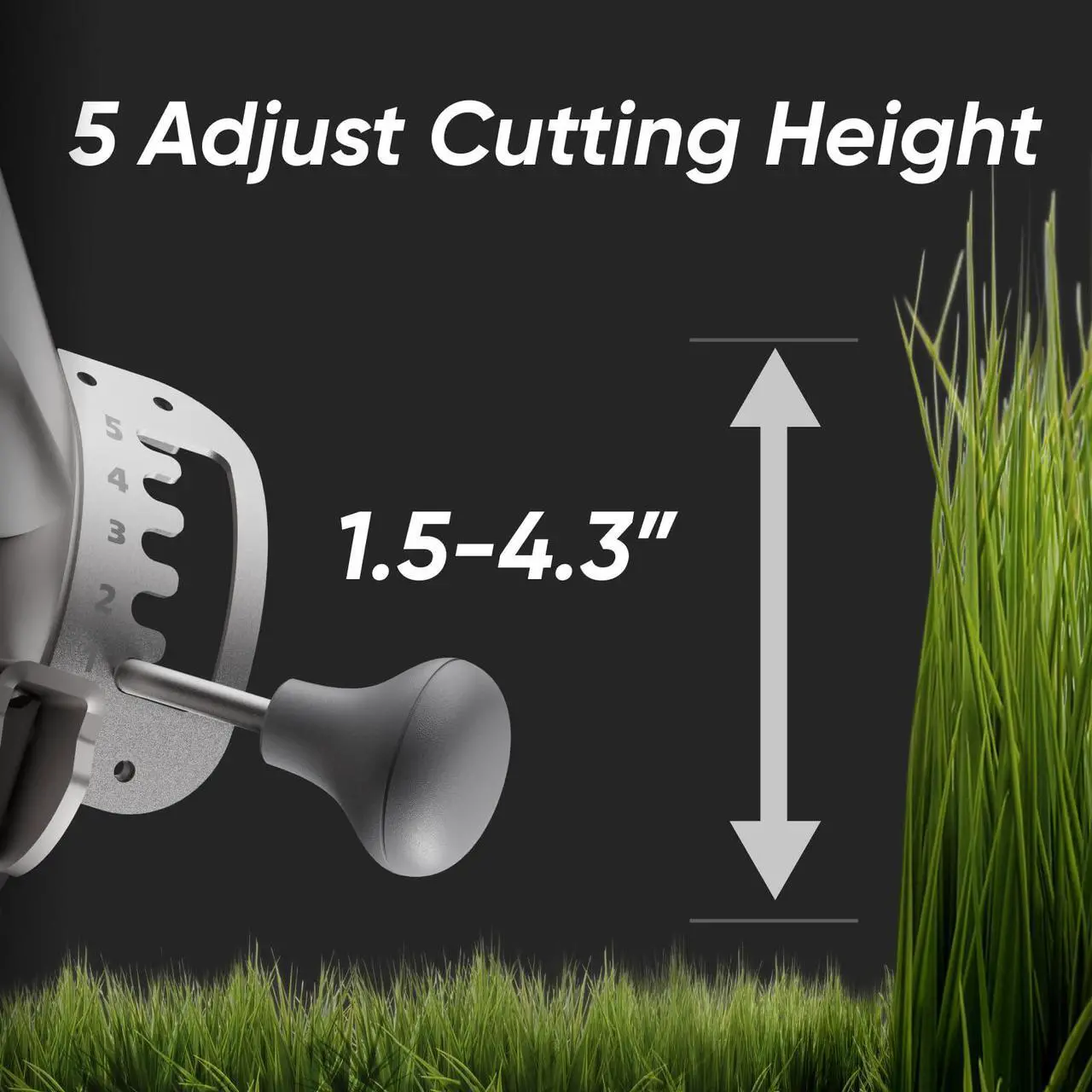 Alt view image 5 of 7 - Mowrator Remote Control Lawn Mower S1 4WD 56V18Ah, Robot Lawn Mower Multi-Functions with 1.5-4.3 Inch Cutting Height 21 Inch Real Blade, Robotic Lawn Mower for 75% Slope(37°) with Mowing 1.12 Acres