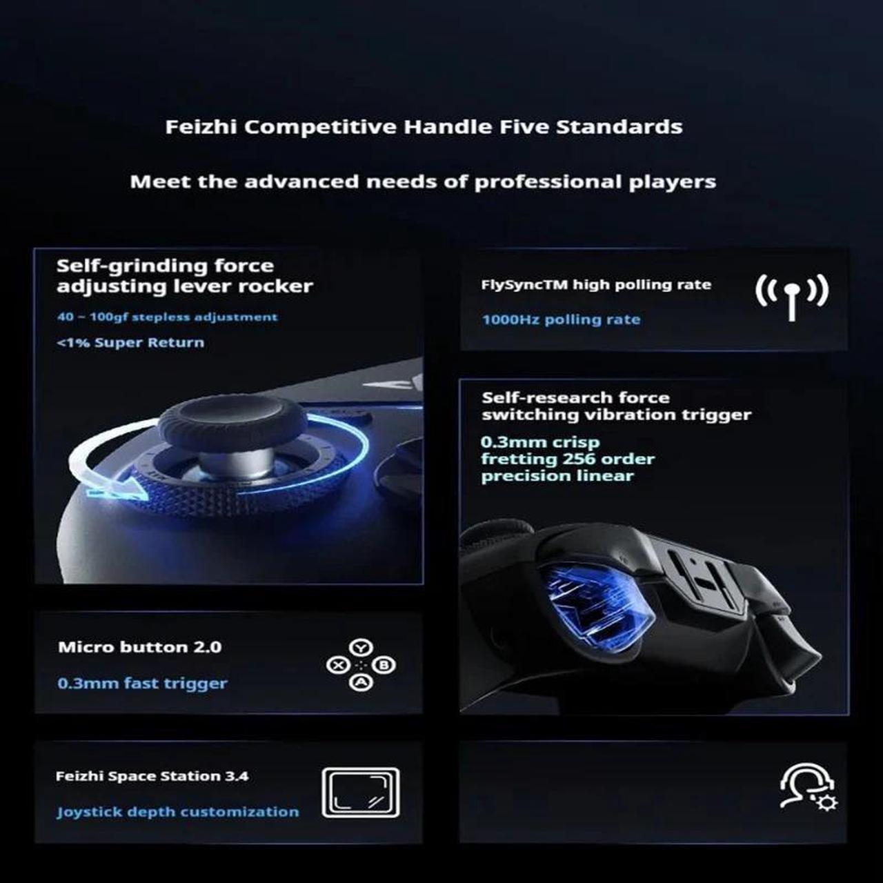 Alt view image 2 of 6 - FLYDIGI Vader 4 Pro PC Game Controller  Gamepad for Video Game Black