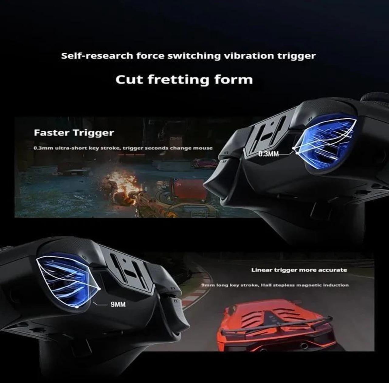 Alt view image 4 of 6 - FLYDIGI Vader 4 Pro PC Game Controller  Gamepad for Video Game Black