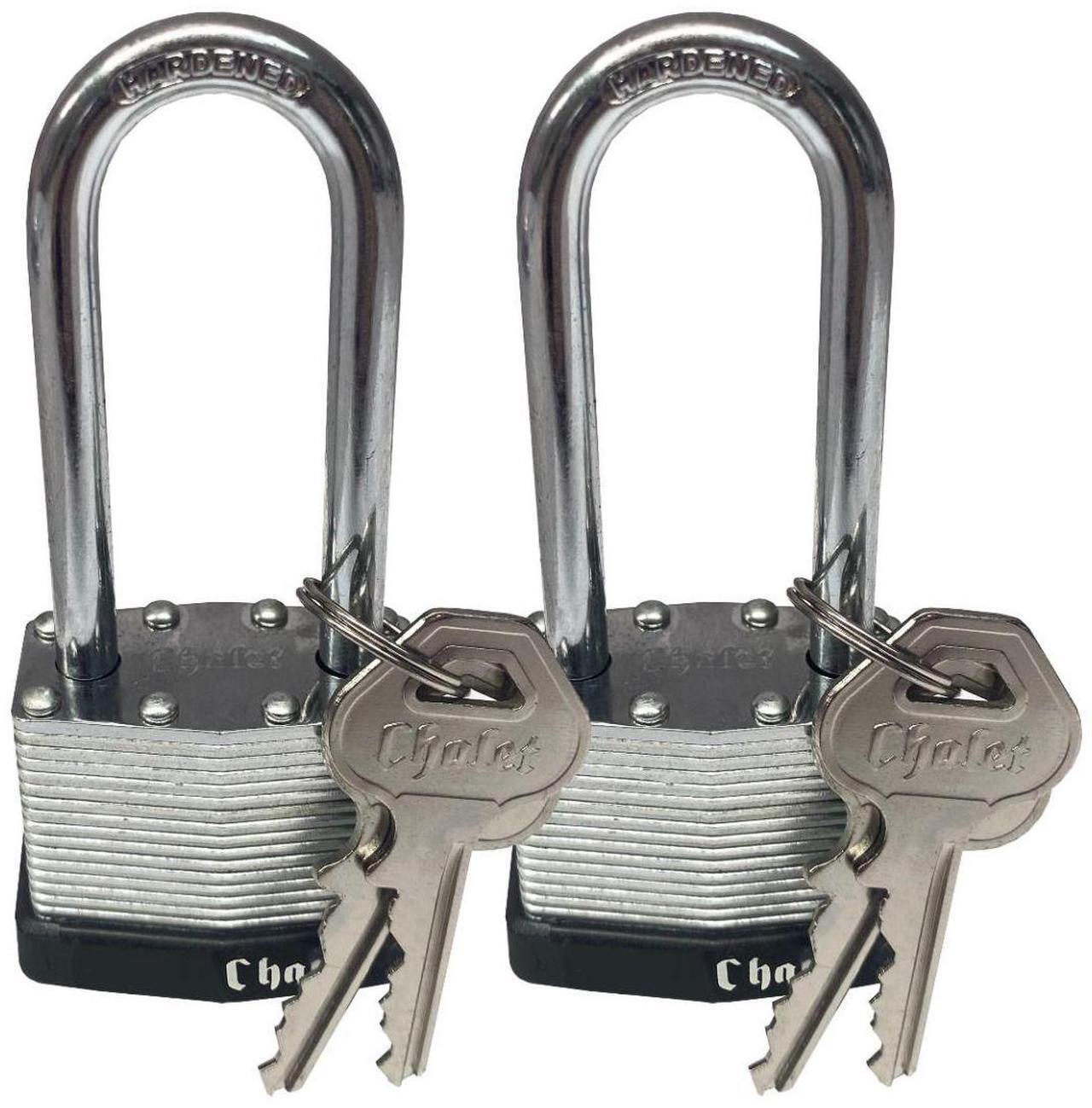 Main image of UBMOVE Padlock 1-1/2" (2 Pack) Long Shank